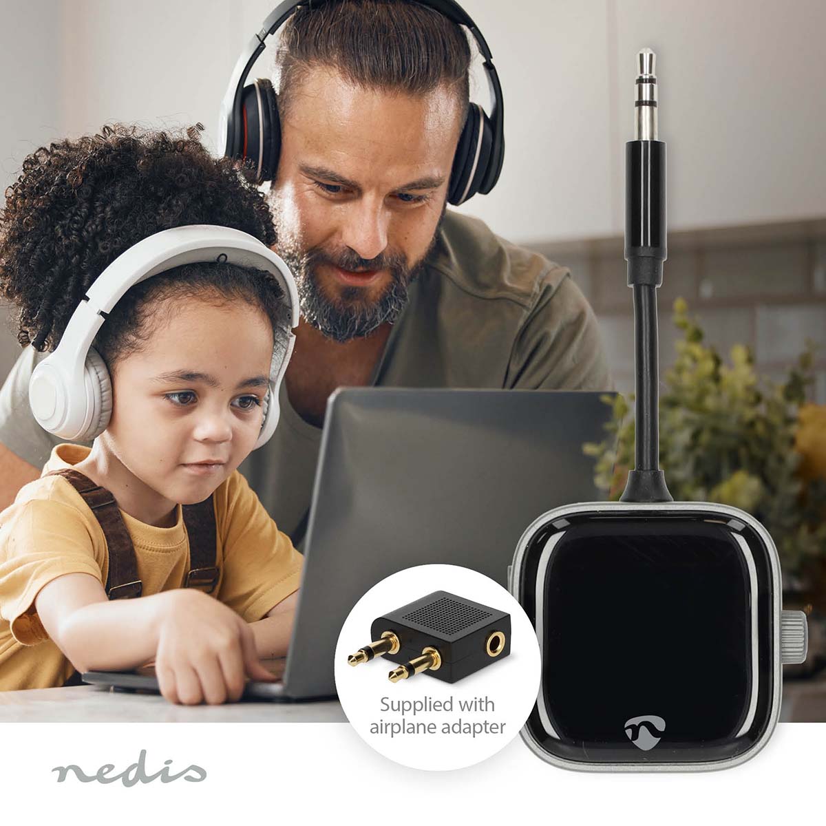 Bluetooth® Zender / Ontvanger | Ingangen audio / video / data: 3.5 mm | Uitgangen audio / video / data: 1x 3.5 mm | SBC | Maximaal 2 Apparaten | Batterij 1 werkingstijd standaard verbruik: 780 min | Zwart - Afbeelding 12