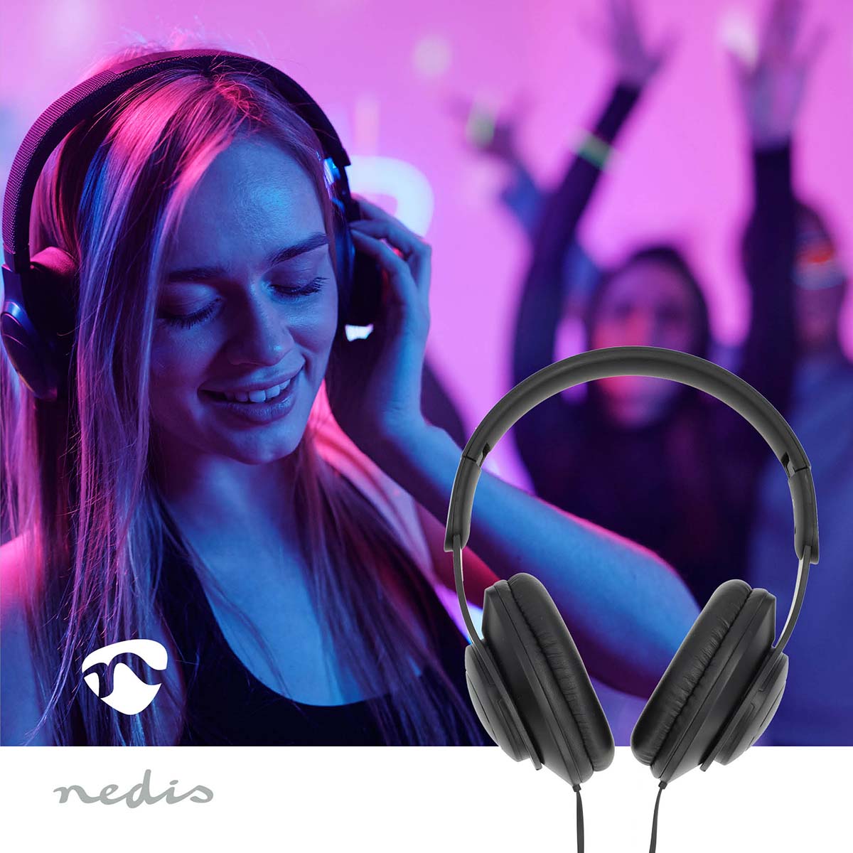 Bedrade Over-ear Koptelefoon | USB-C™ | Kabellengte: 1.20 m | Volumebediening | Zwart - Afbeelding 2
