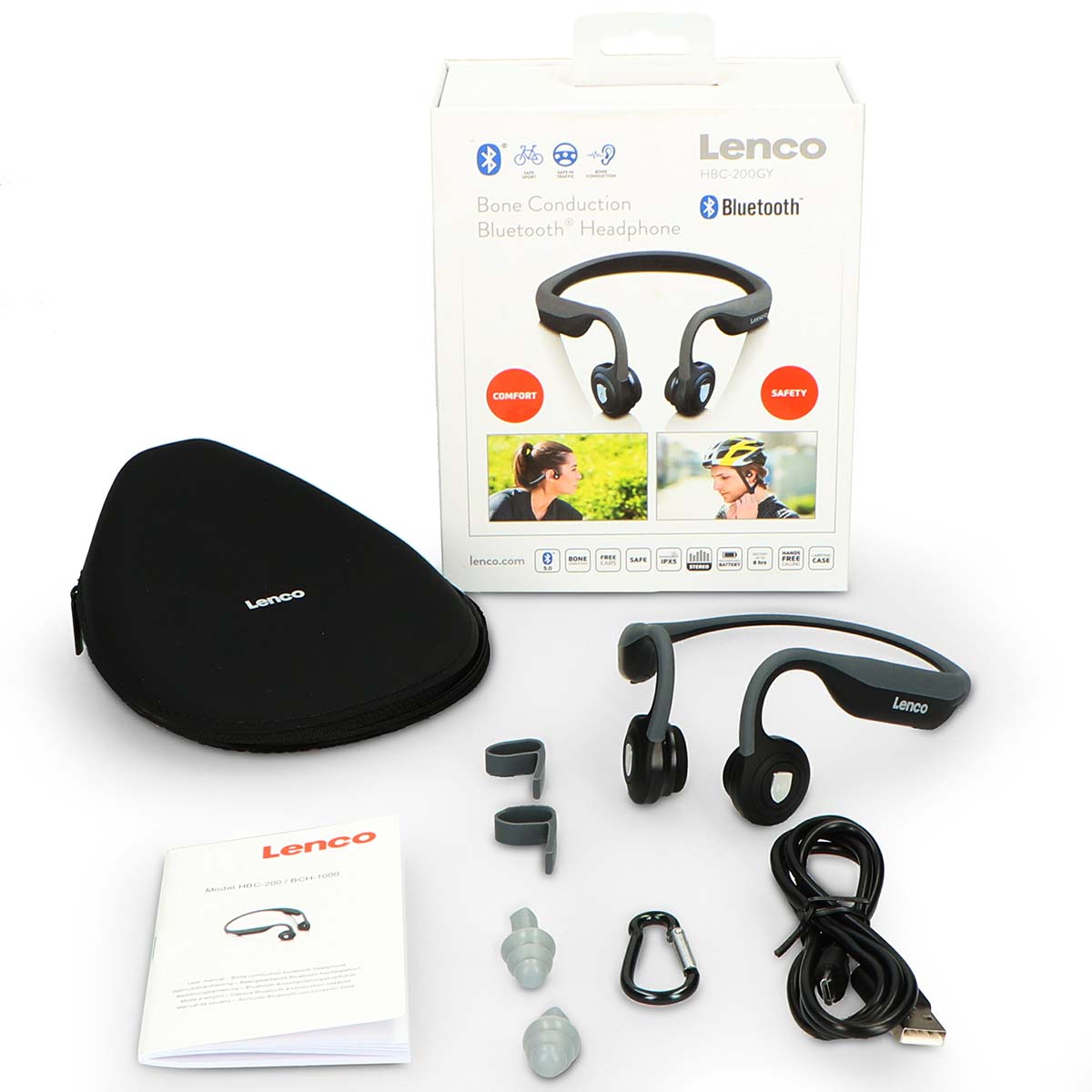 Botgeleiding Bluetooth® hoofdtelefoon Zwart - Afbeelding 10