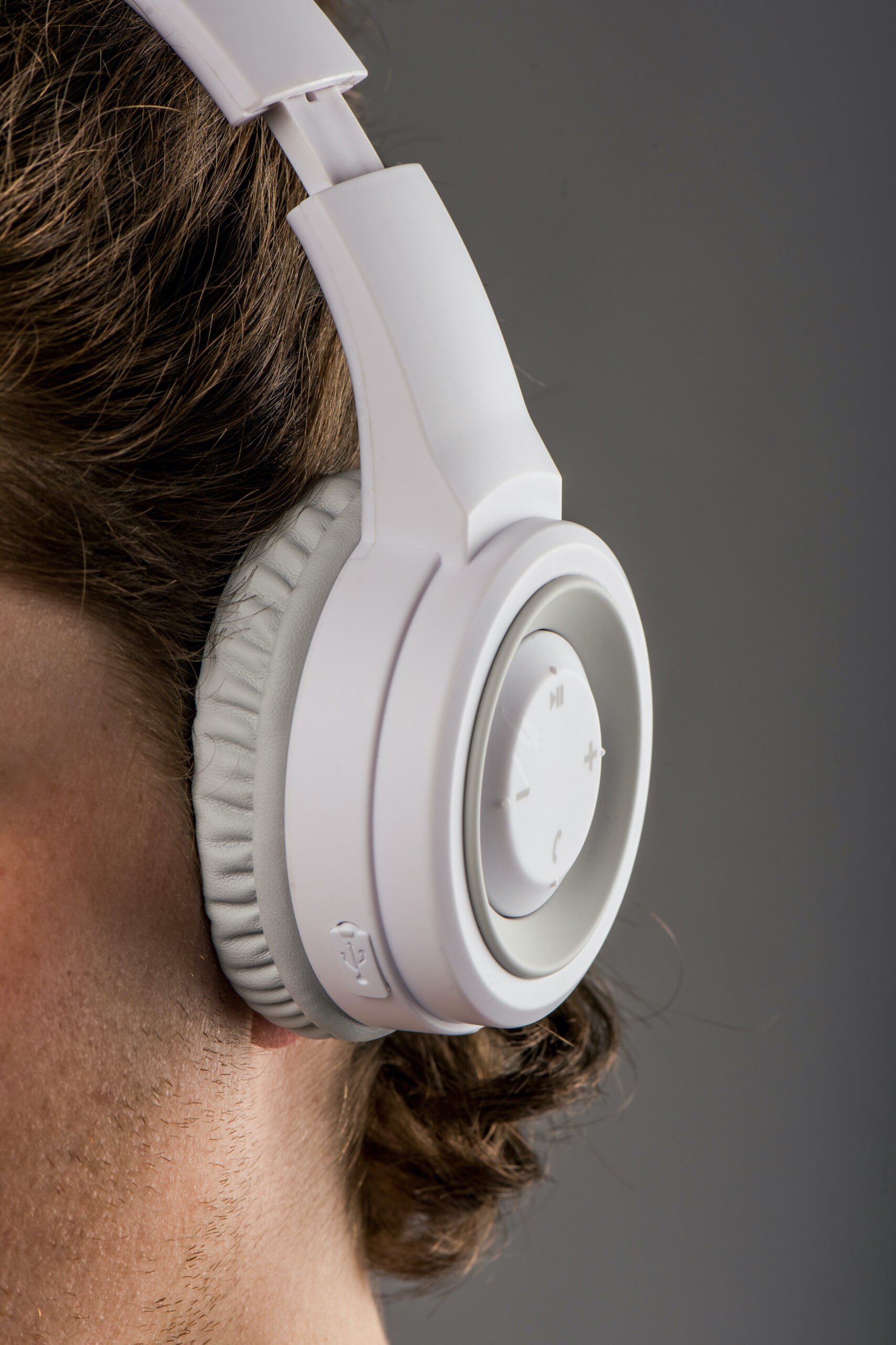 Bluetooth® spatwaterdichte hoofdtelefoon Wit - Afbeelding 7