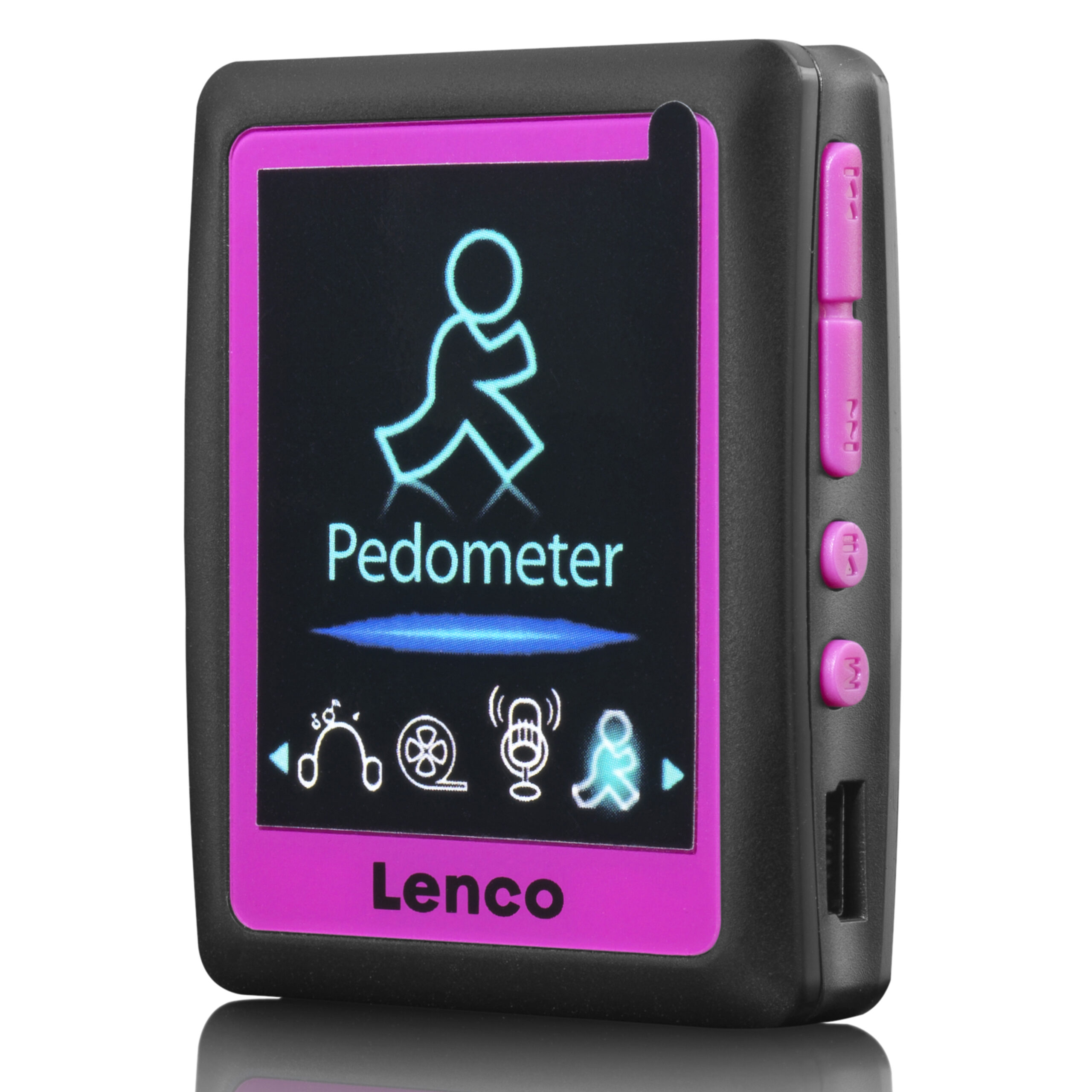 MP3/4-speler met stappenteller 4GB Roze - Afbeelding 6
