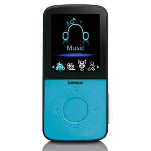 Sport MP3/4-speler met stappenteller Sportoordopjes en sportarmband Blauw