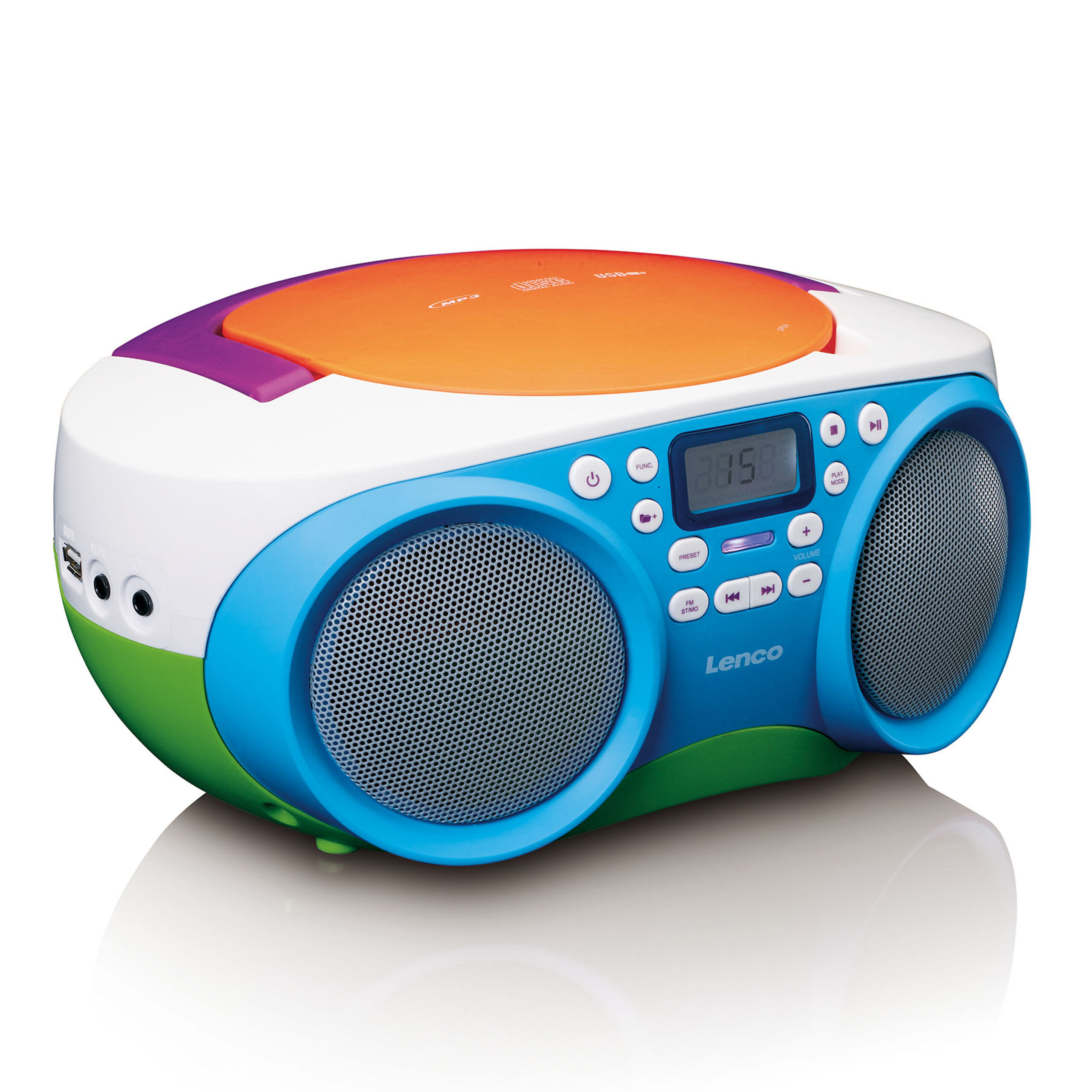 Draagbare FM-radio en CD/USB-speler Meerkleurig - Afbeelding 2