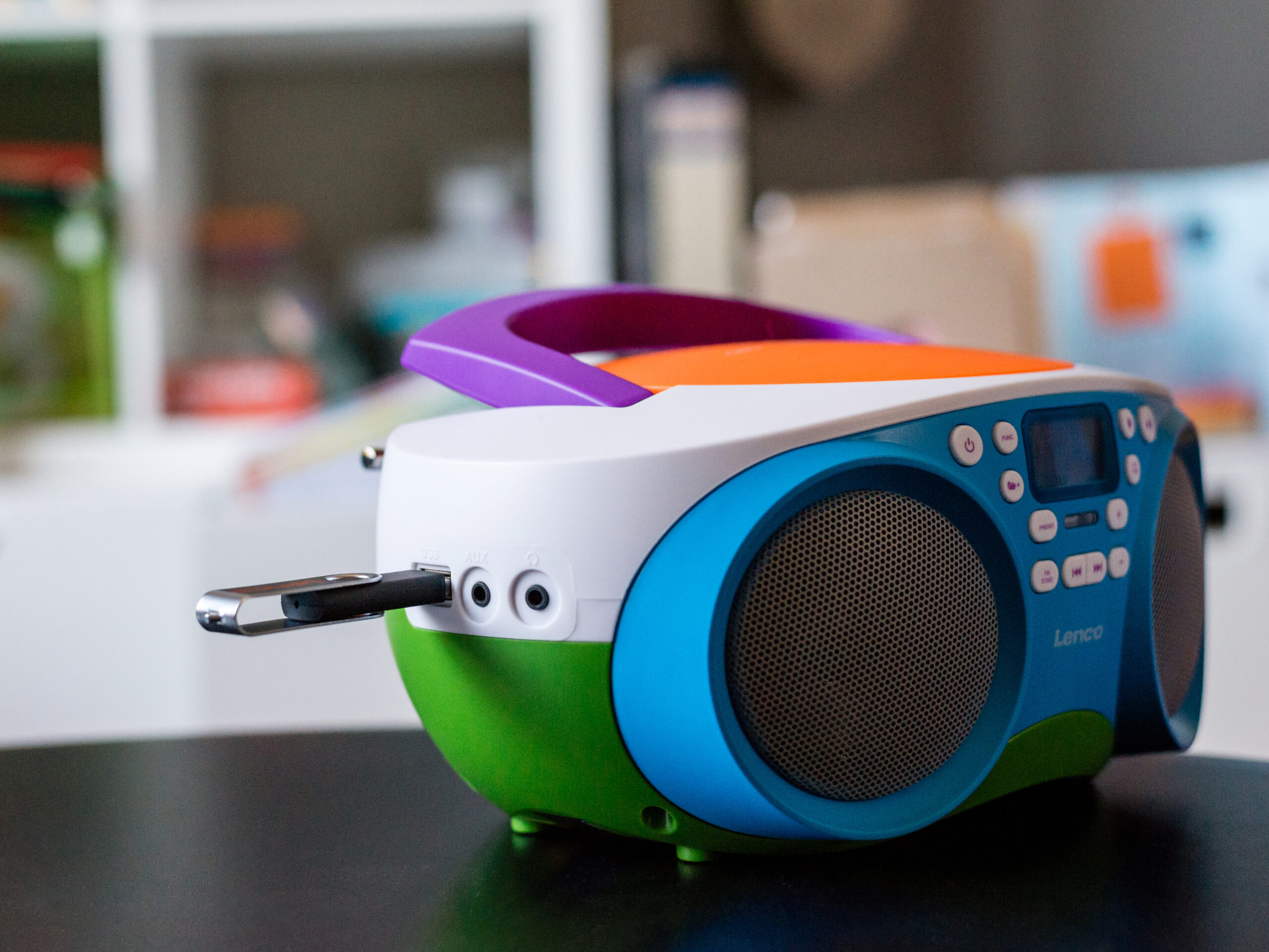 Draagbare FM-radio en CD/USB-speler Meerkleurig - Afbeelding 6