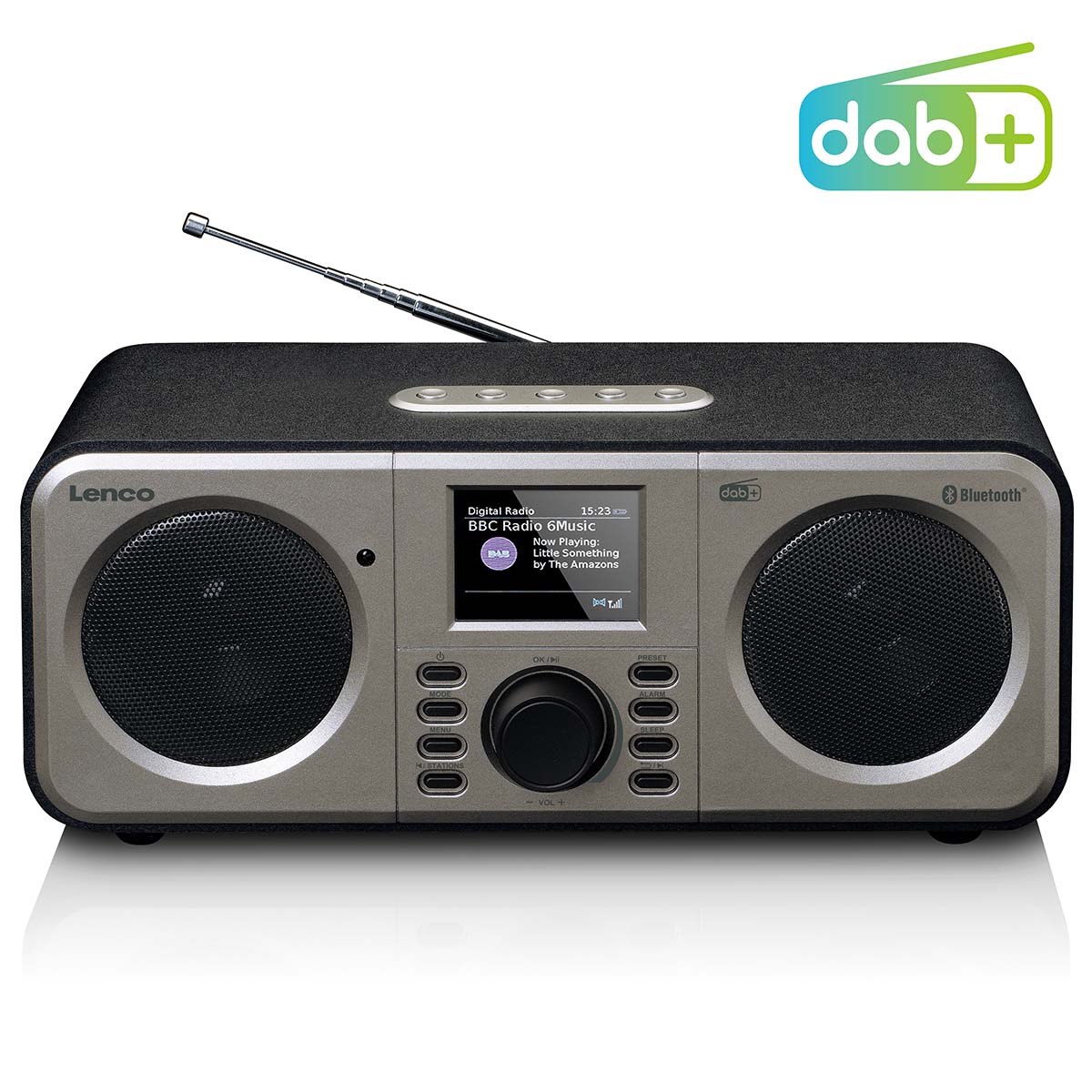 Stereo DAB+ FM-radio met Bluetooth® Zwart