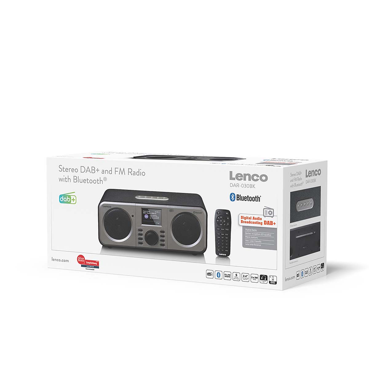 Stereo DAB+ FM-radio met Bluetooth® Zwart - Afbeelding 10
