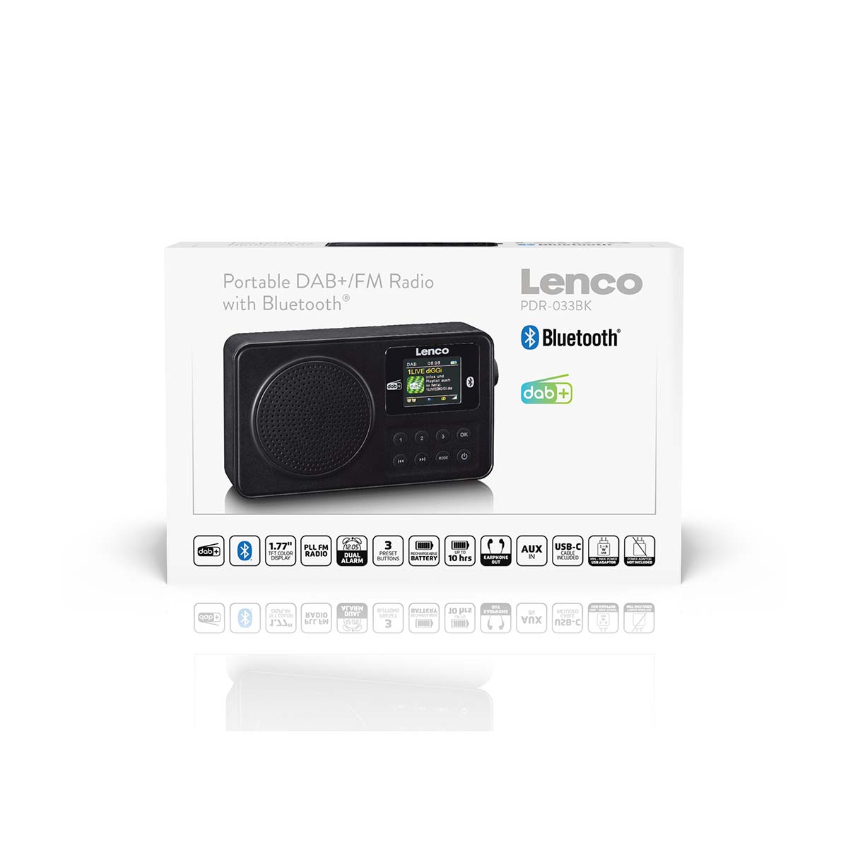Draagbare DAB+/FM-radio met Bluetooth® Zwart - Afbeelding 9