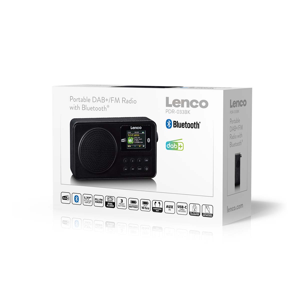 Draagbare DAB+/FM-radio met Bluetooth® Zwart - Afbeelding 10
