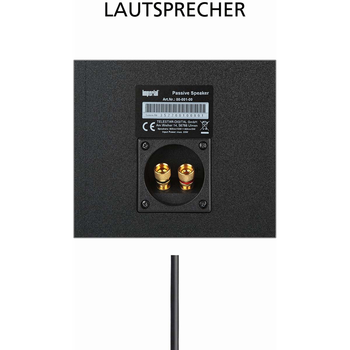 Luidsprekerset met twee passieve 20 W luidsprekers - Afbeelding 3