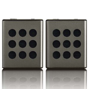 Bluetooth®-stereoluidsprekerset met 8 uur afspeeltijd met accessoires Grijs