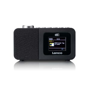 DAB+/FM Radio wekker met kleurendisplay, sleeptimer en dubbele alarmfunctie Zwart