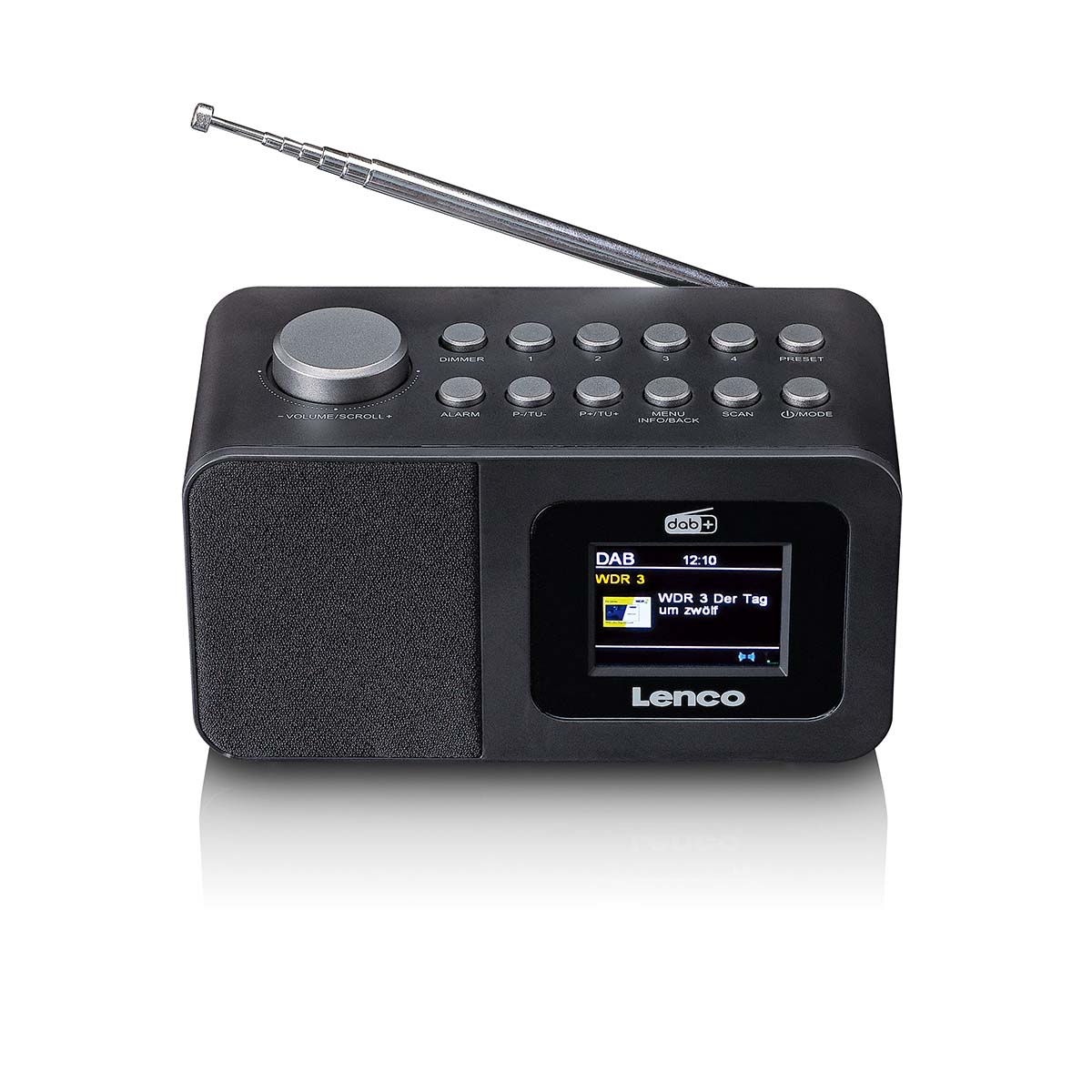 DAB+/FM Radio wekker met kleurendisplay, sleeptimer en dubbele alarmfunctie Zwart - Afbeelding 2