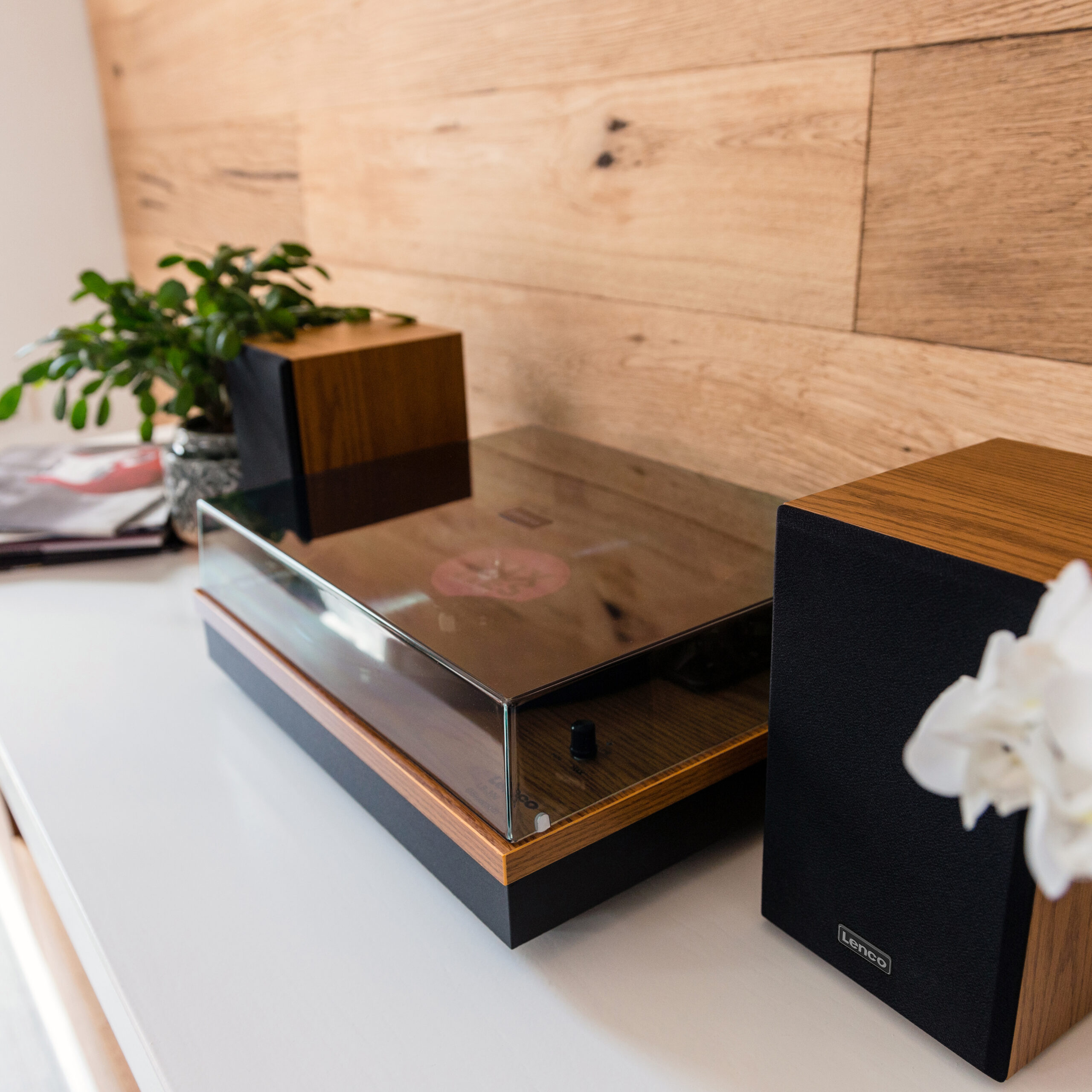Platenspeler met Bluetooth® en twee aparte luidsprekers Wood - Afbeelding 14