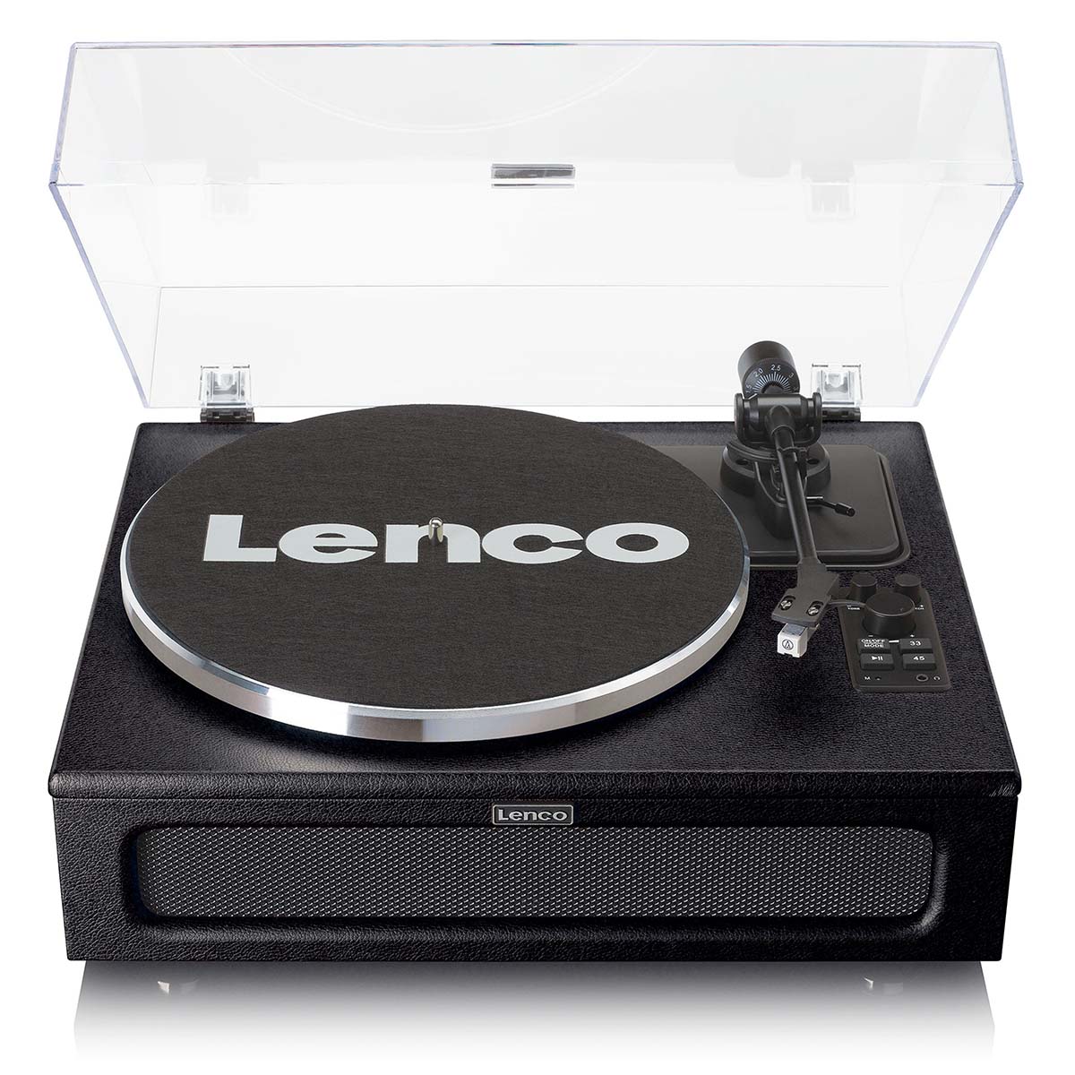 Platenspeler met 4 ingebouwde luidsprekers en bluetooth-ontvangst Zwart - Afbeelding 2