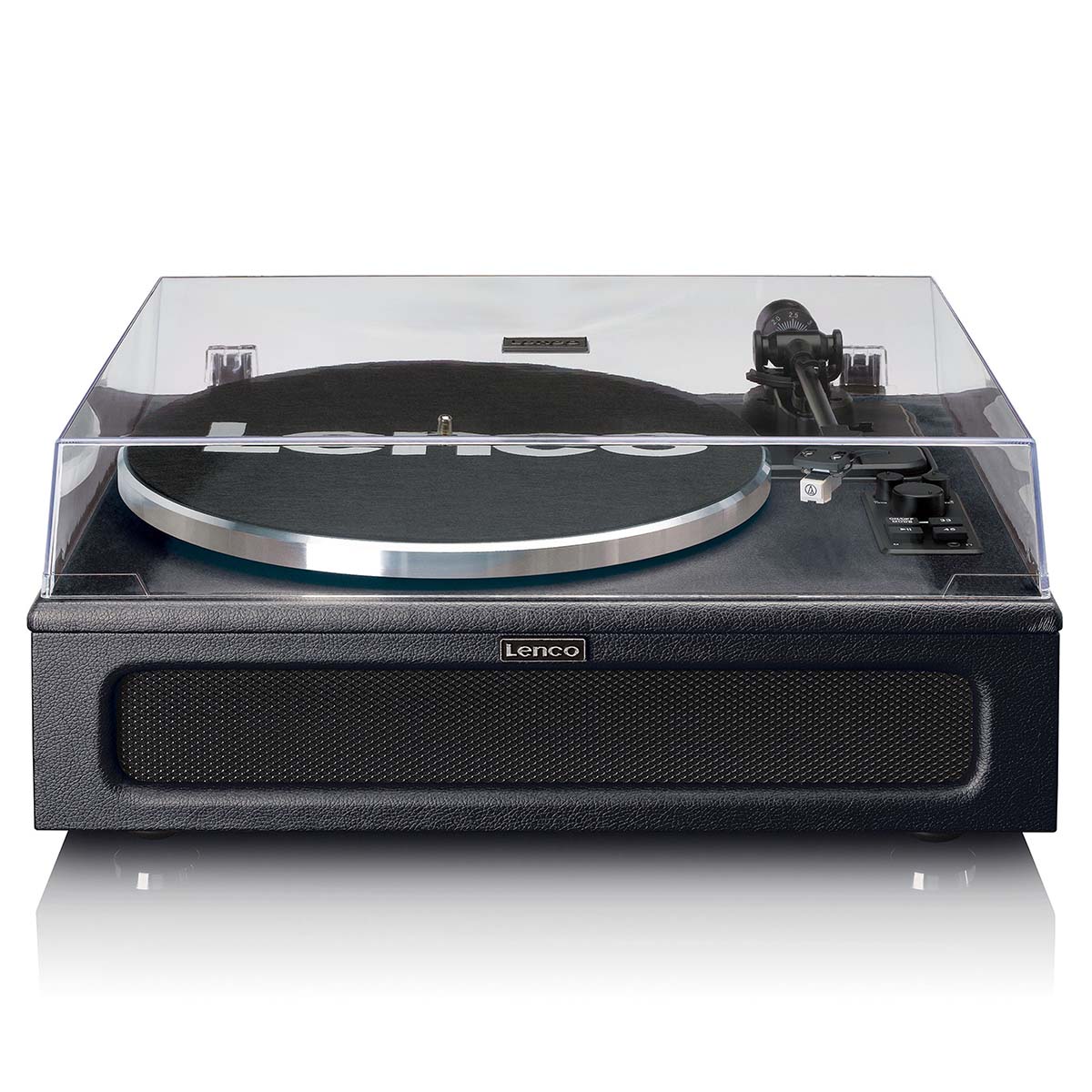 Platenspeler met 4 ingebouwde luidsprekers en bluetooth-ontvangst Zwart - Afbeelding 3
