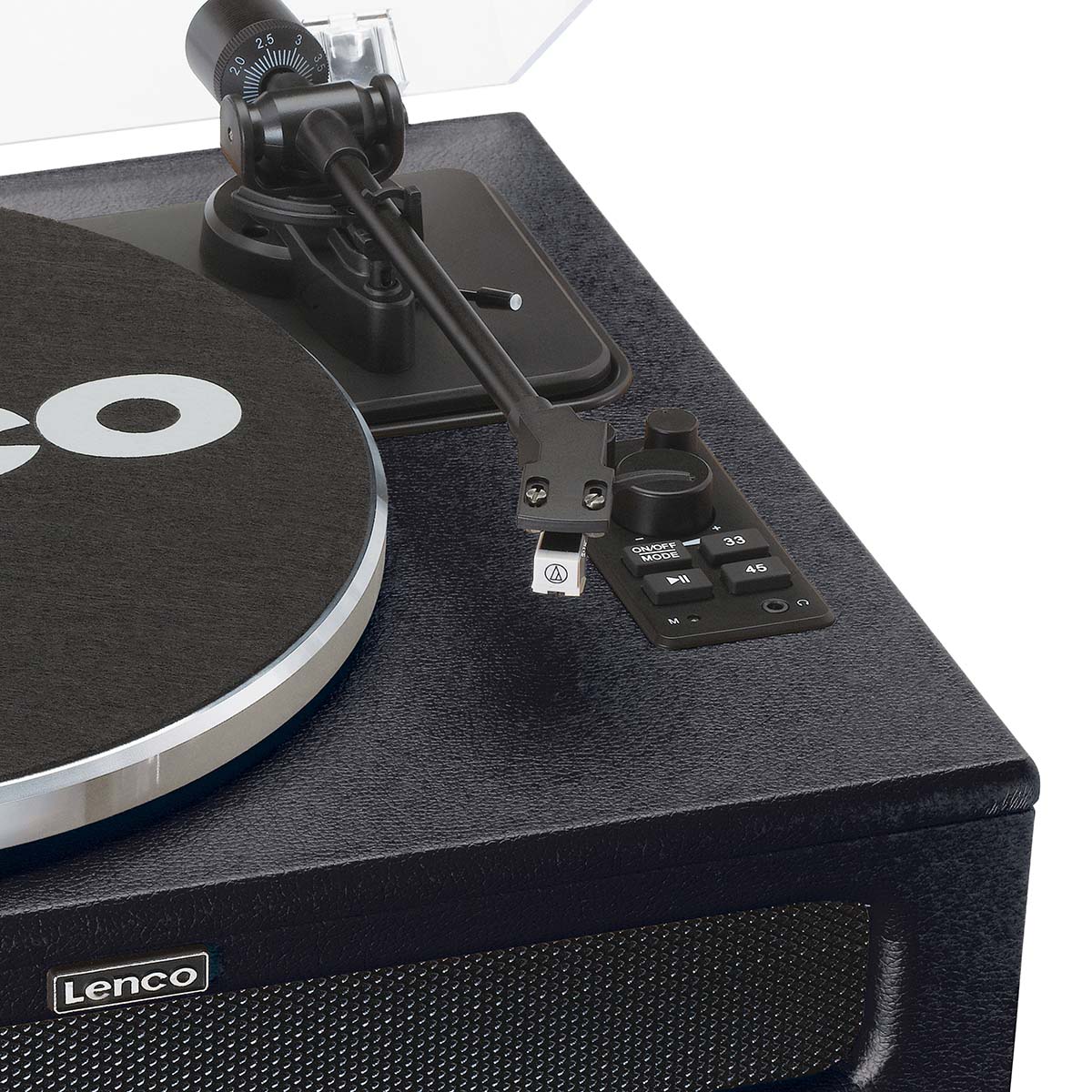 Platenspeler met 4 ingebouwde luidsprekers en bluetooth-ontvangst Zwart - Afbeelding 9