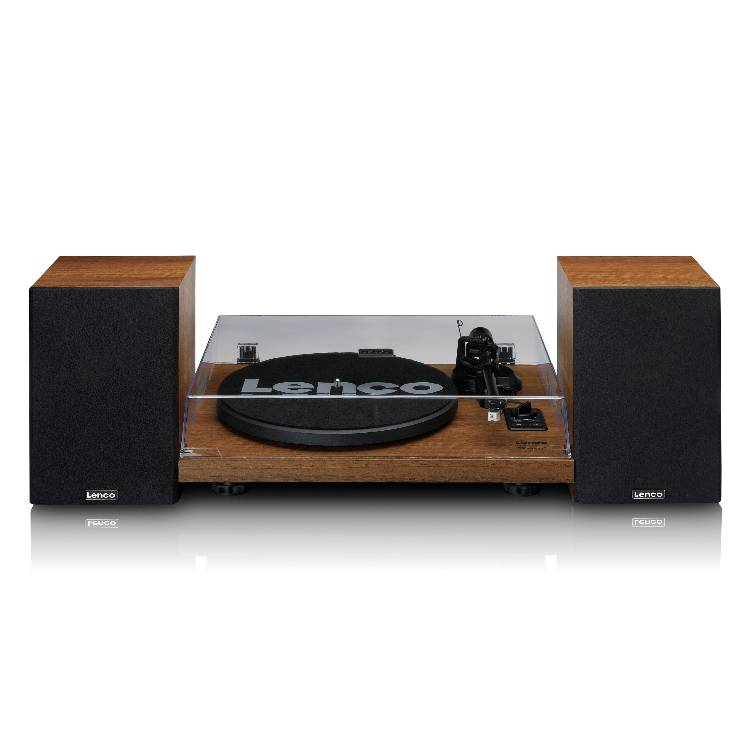 Platenspeler met ingebouwde versterker en Bluetooth® plus 2 externe luidsprekers Wood - Afbeelding 3