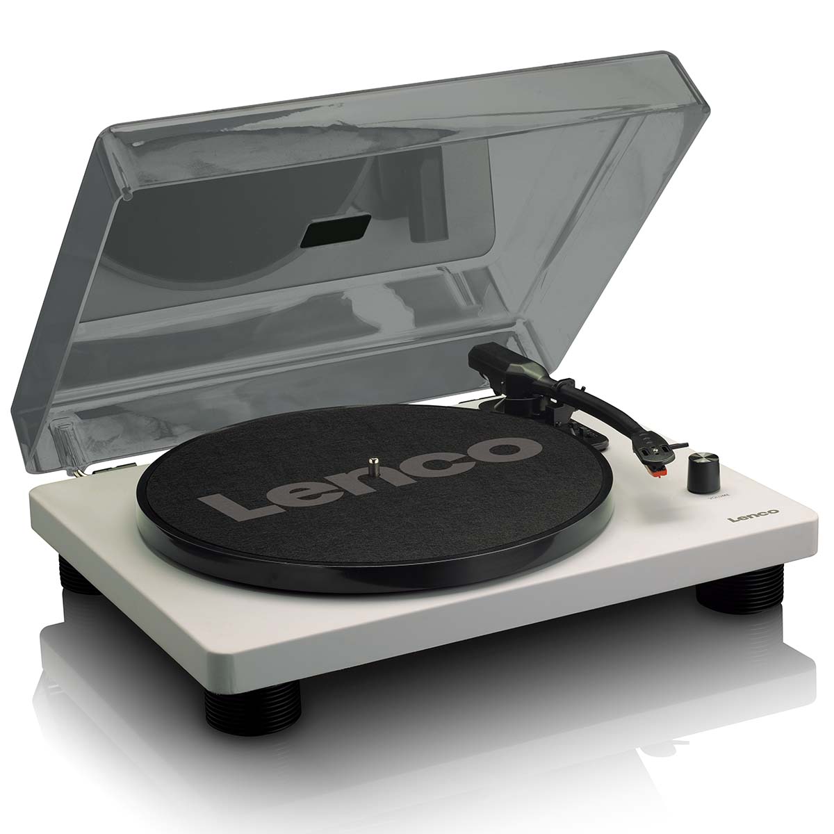 Platenspeler met ingebouwde luidsprekers USB-codering Grijs - Afbeelding 3