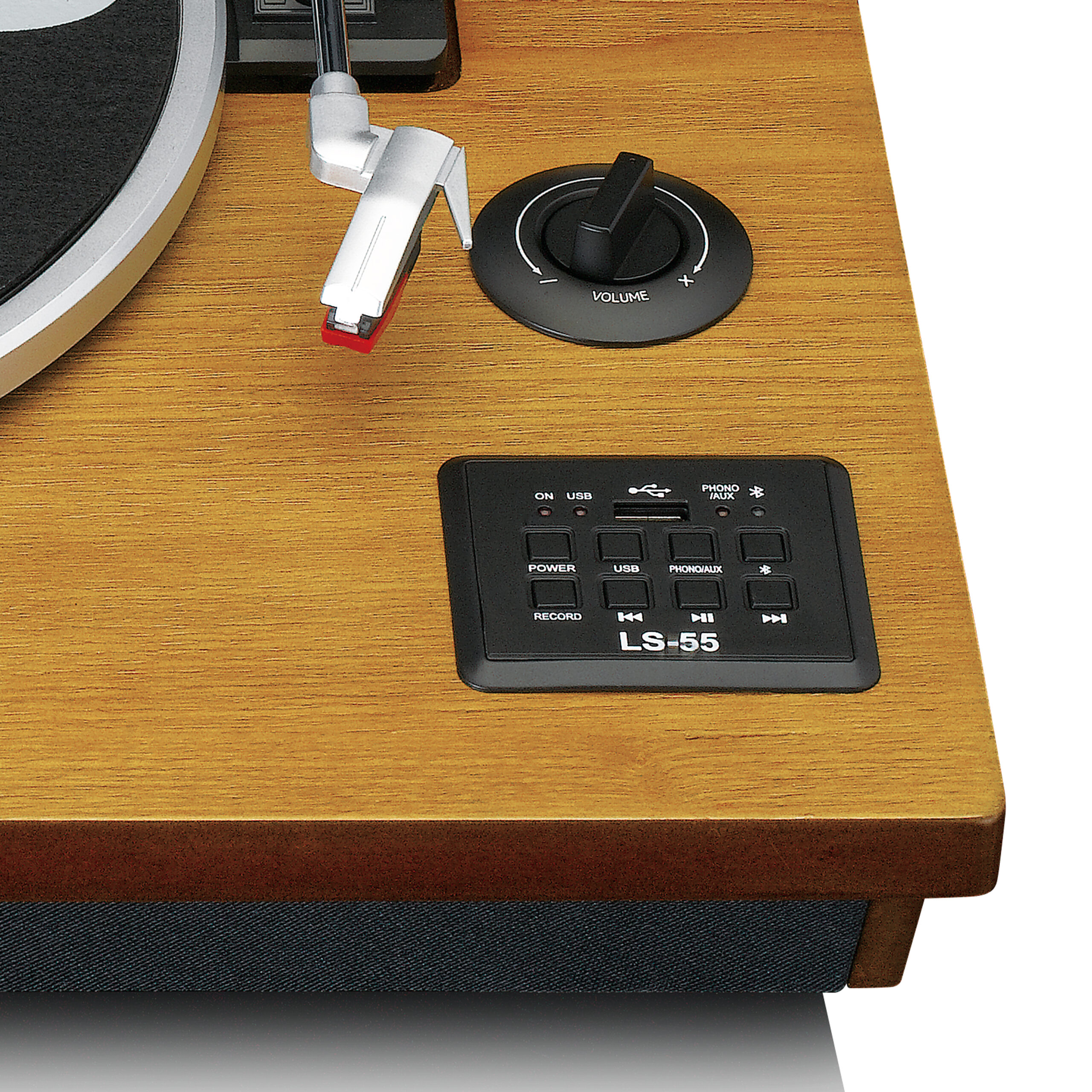 Platenspeler met Bluetooth®, USB MP3-coder, luidsprekers Hout - Afbeelding 10