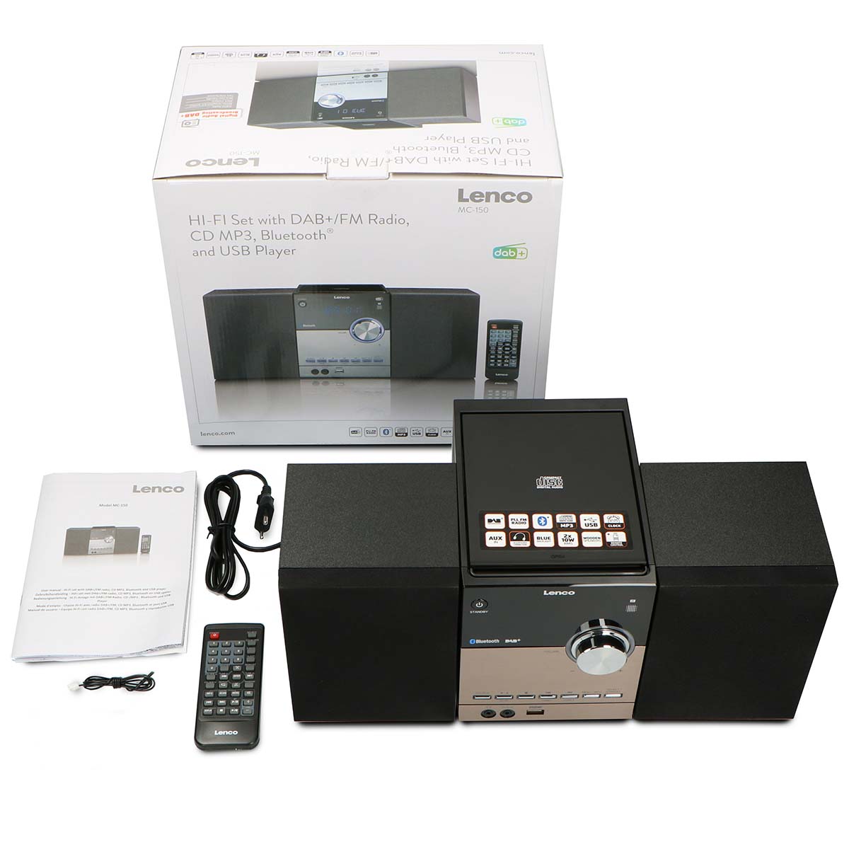 Micro set met DAB+/FM/CD/Bluetooth® & USB-speler - Zwart - Afbeelding 16