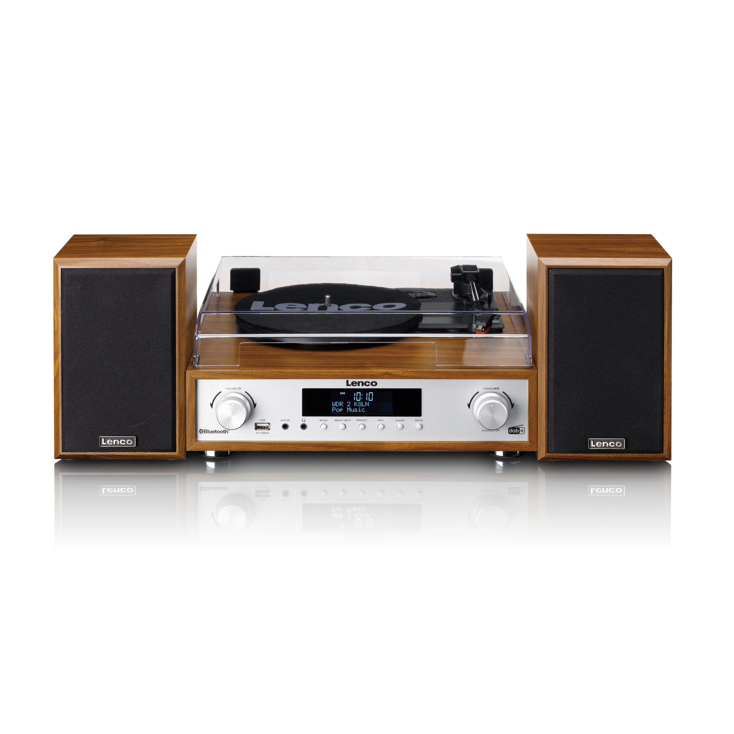 Hifi-stereosysteem met platenspeler, DAB+/FM-radio en Bluetooth® Wood - Afbeelding 2