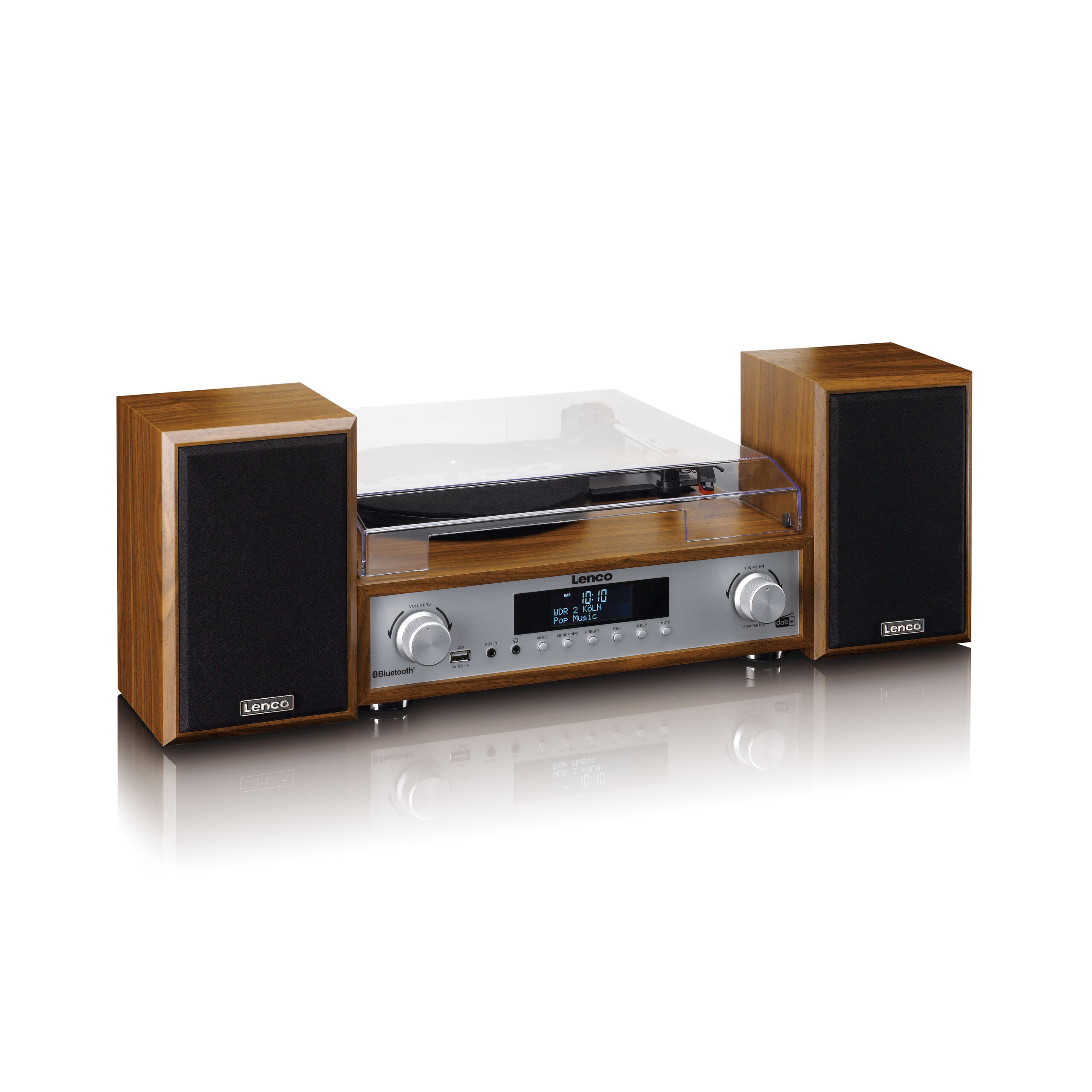 Hifi-stereosysteem met platenspeler, DAB+/FM-radio en Bluetooth® Wood - Afbeelding 4