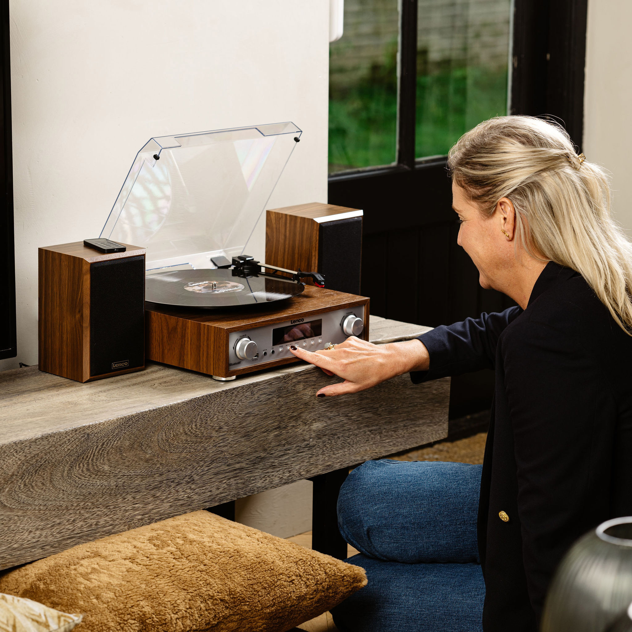 Hifi-stereosysteem met platenspeler, DAB+/FM-radio en Bluetooth® Wood - Afbeelding 10