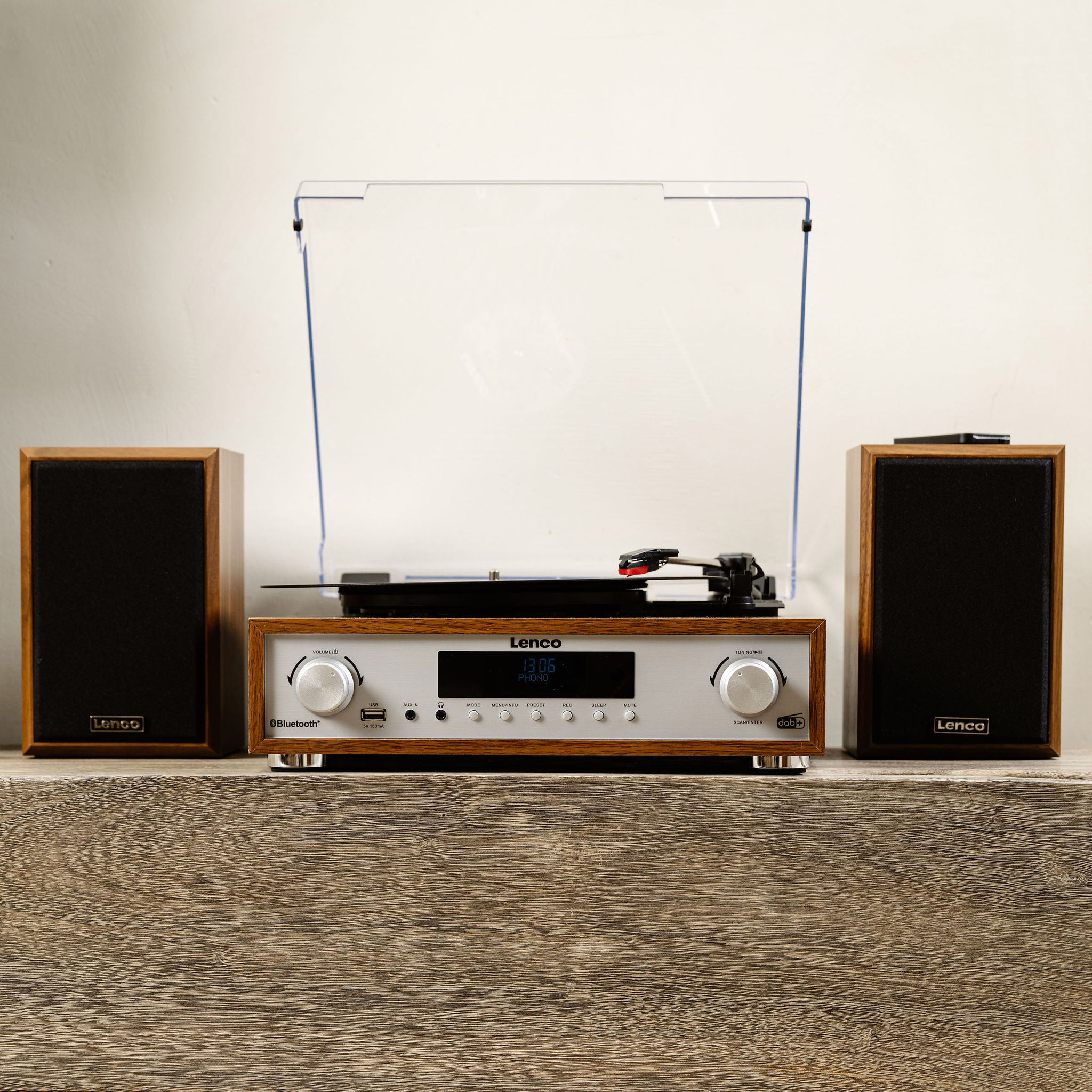 Hifi-stereosysteem met platenspeler, DAB+/FM-radio en Bluetooth® Wood - Afbeelding 11