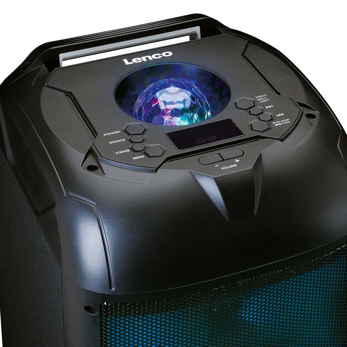 PA met LED-verlichting vooraan en discobal - Afbeelding 12