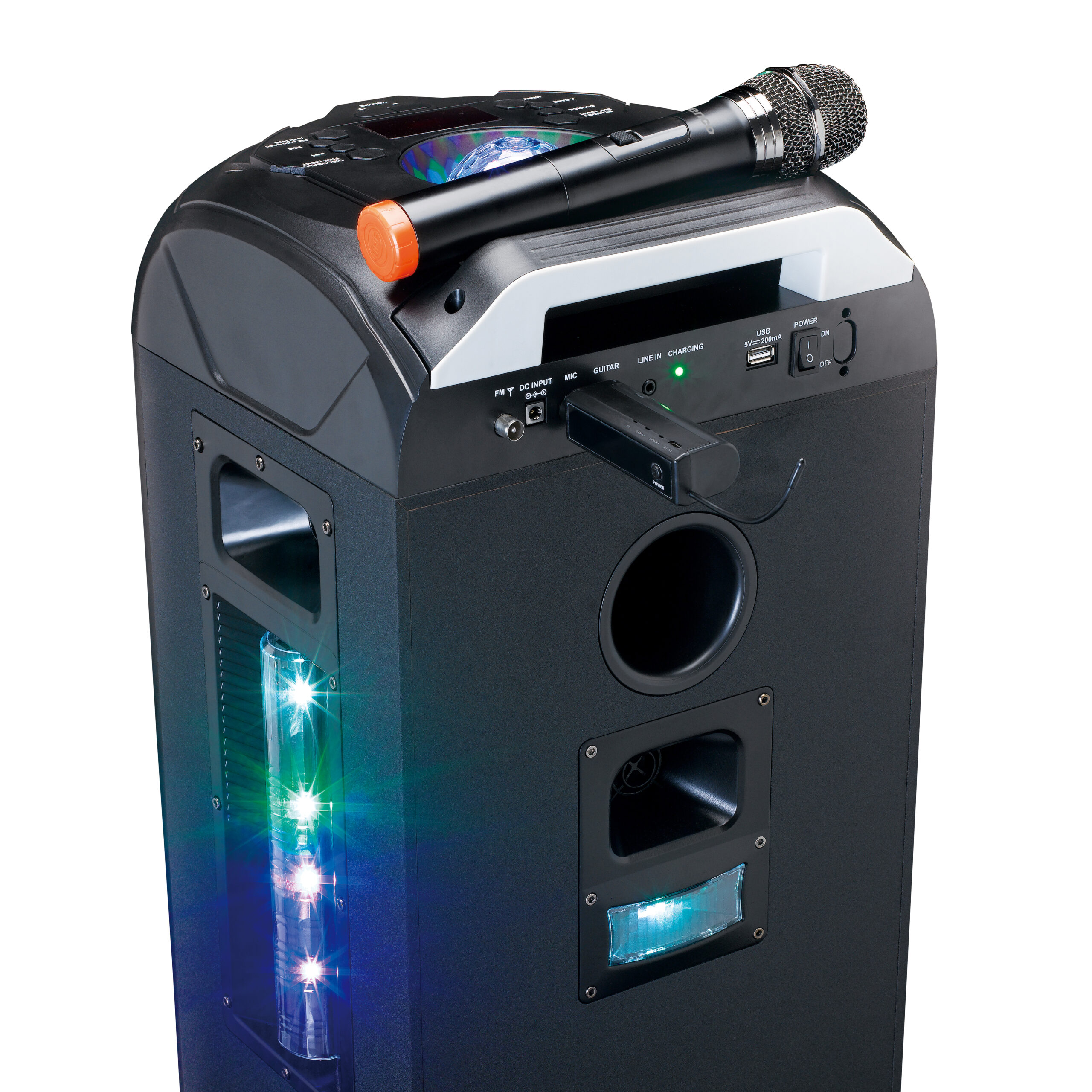 Microfoon | Draadloos | met 6,3 mm batterijgevoede ontvanger - Afbeelding 5