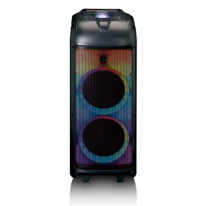 PA met LED-verlichting vooraan en discobal
