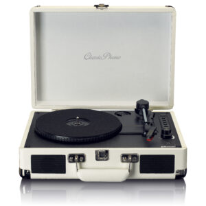 Bluetooth® platenspeler met ingebouwde luidsprekers Cream