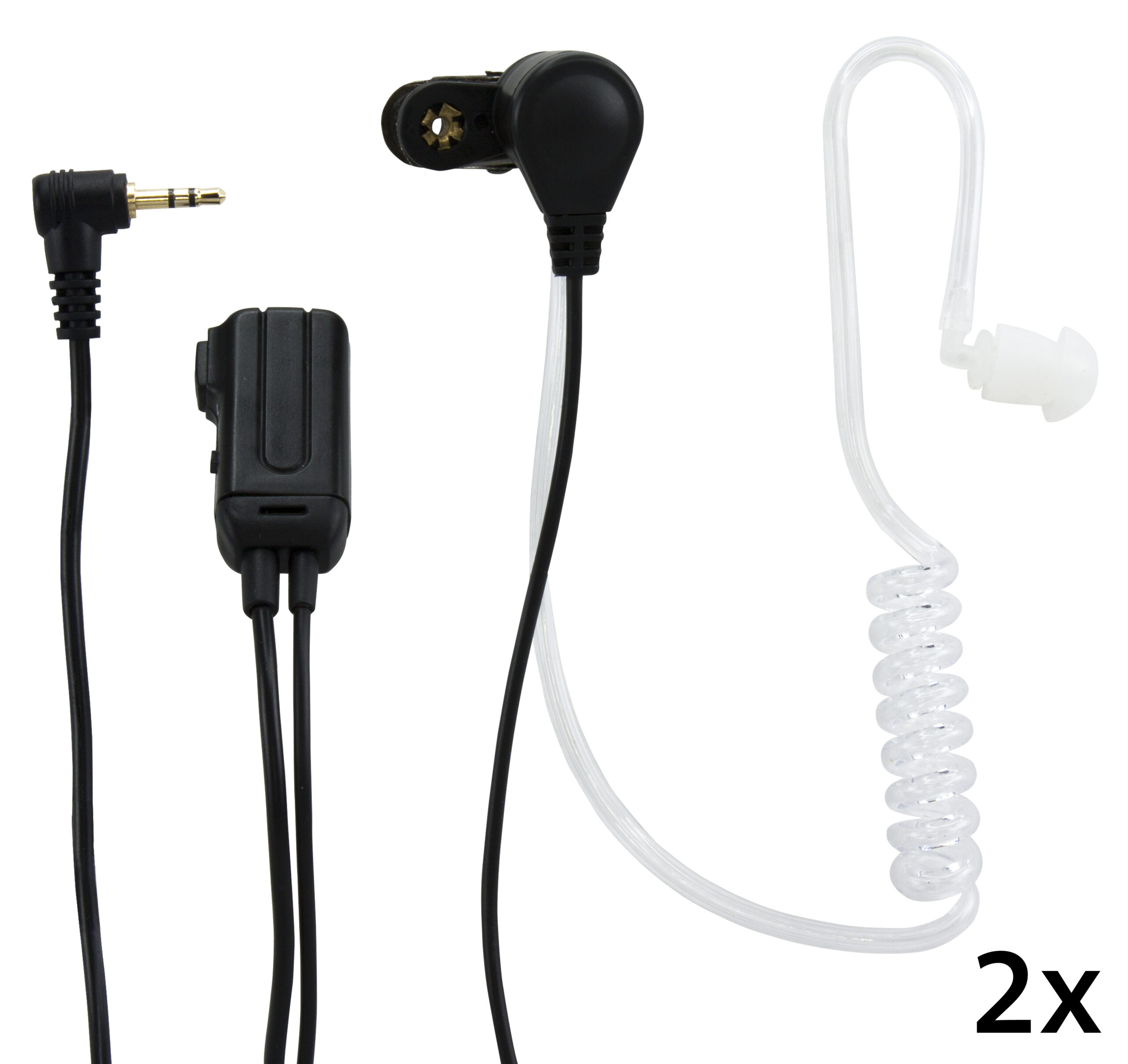 Airtube headset twee-weg radio