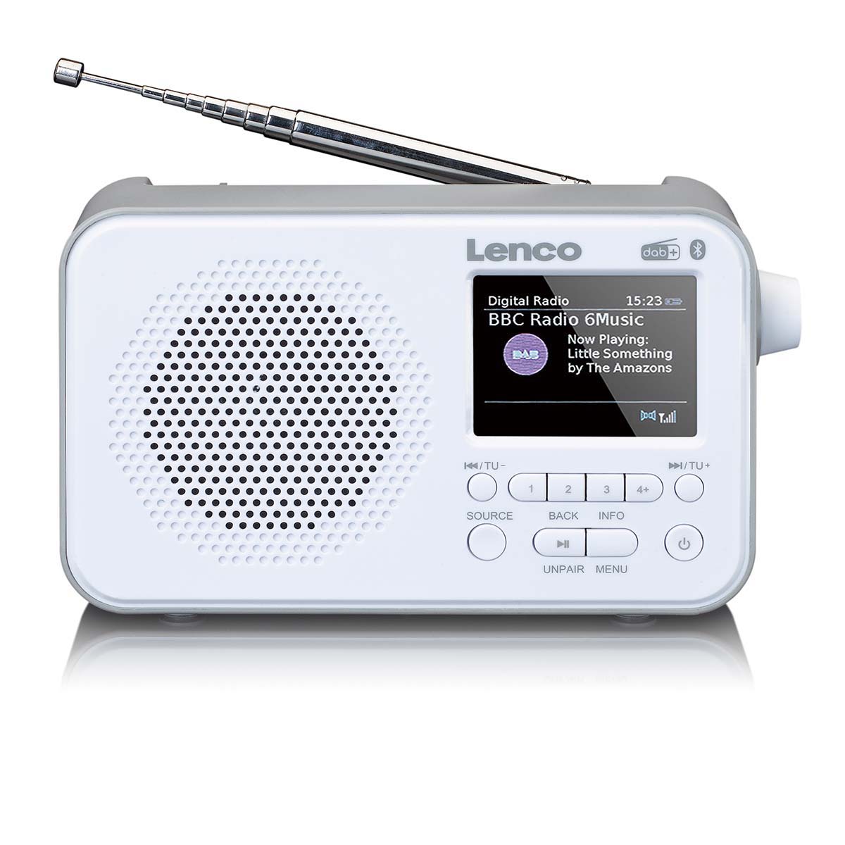 Draagbare DAB+ FM-radio met Bluetooth® 2,4" TFT-scherm Wit - Afbeelding 2