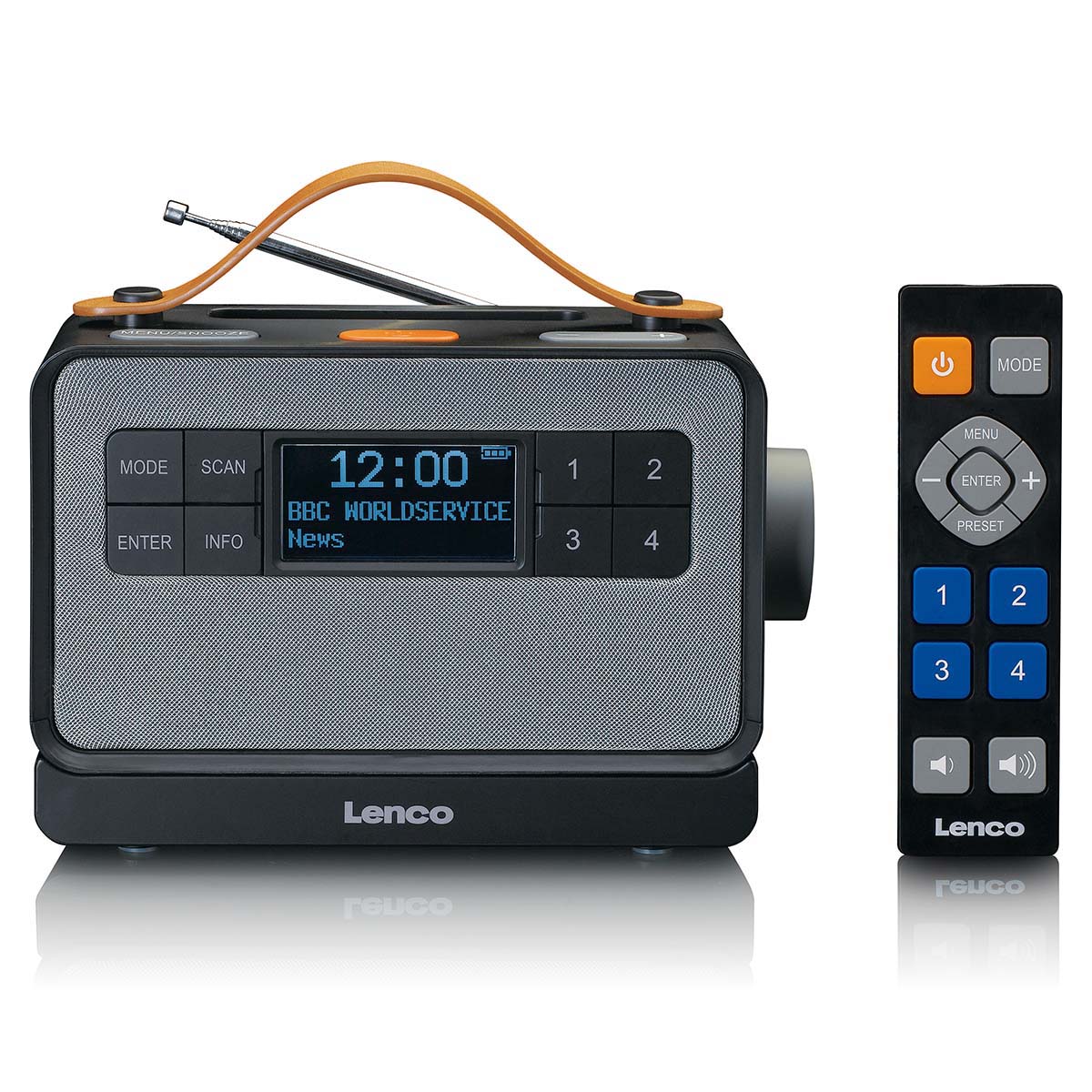 Draagbare FM/DAB+ radio met grote knoppen en "Easy Mode" functie Zwart - Afbeelding 2