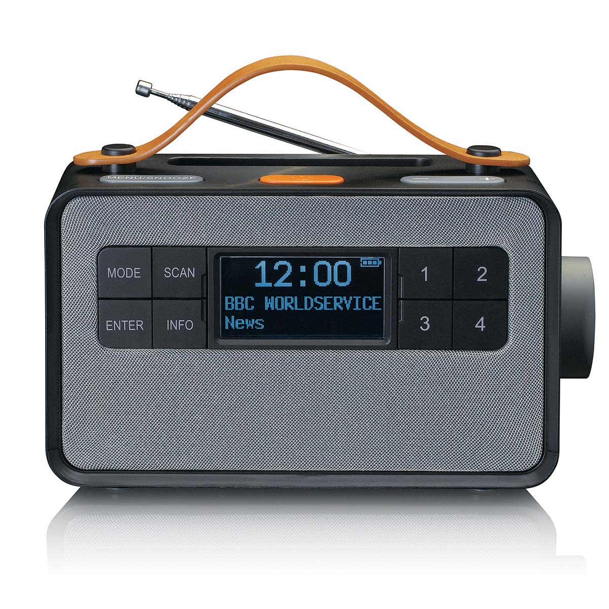 Draagbare FM/DAB+ radio met grote knoppen en "Easy Mode" functie Zwart - Afbeelding 4
