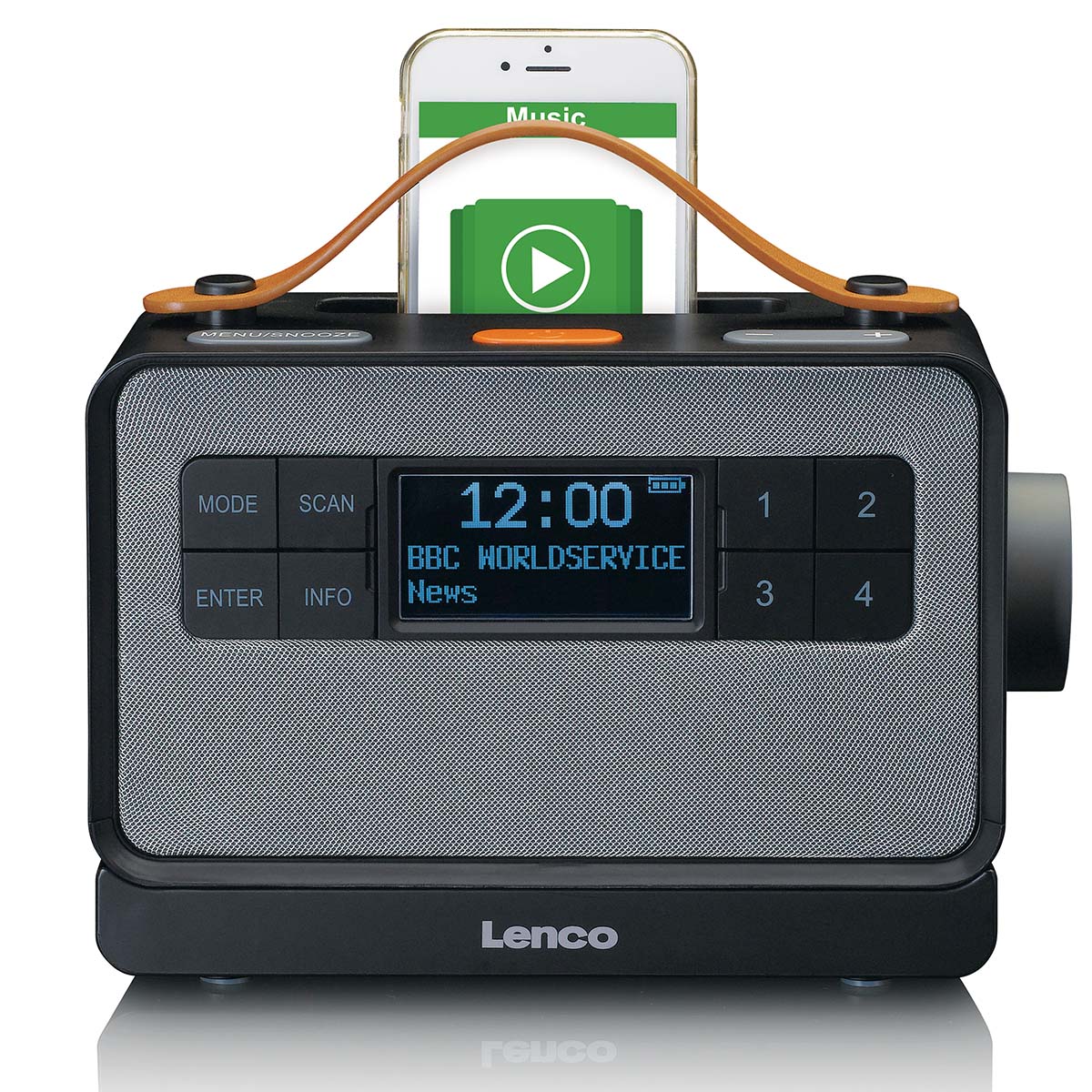 Draagbare FM/DAB+ radio met grote knoppen en "Easy Mode" functie Zwart - Afbeelding 6