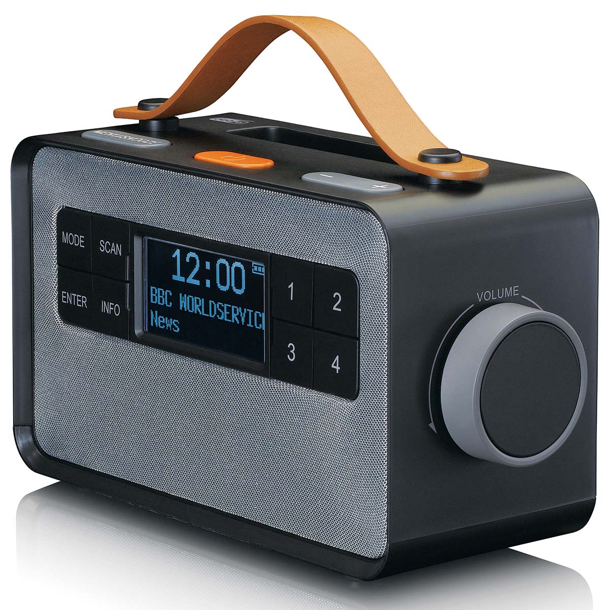 Draagbare FM/DAB+ radio met grote knoppen en "Easy Mode" functie Zwart - Afbeelding 7