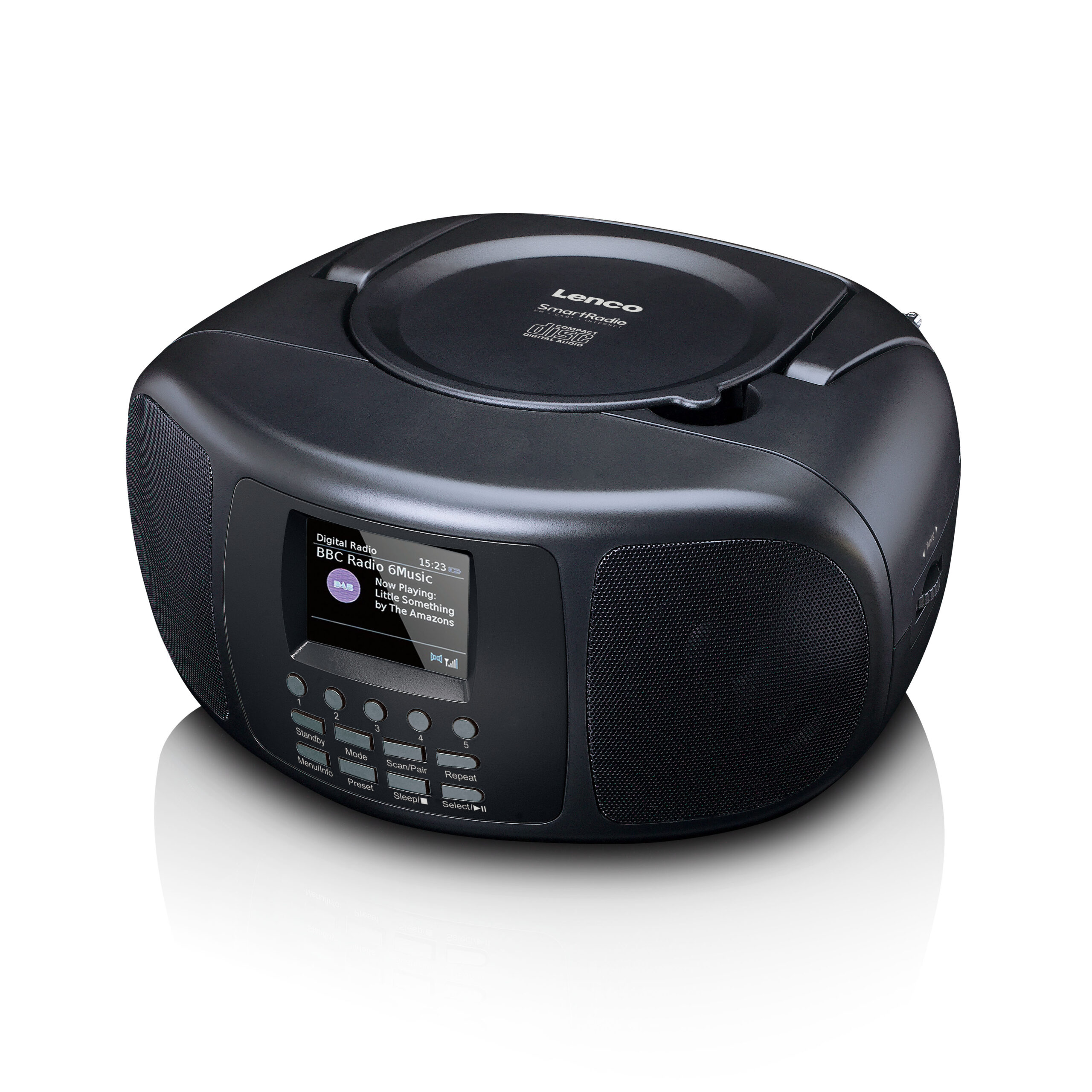 Draagbare internetradio met DAB+/FM, Bluetooth®, CD-speler en groot LCD-kleurenscherm Zwart - Afbeelding 3