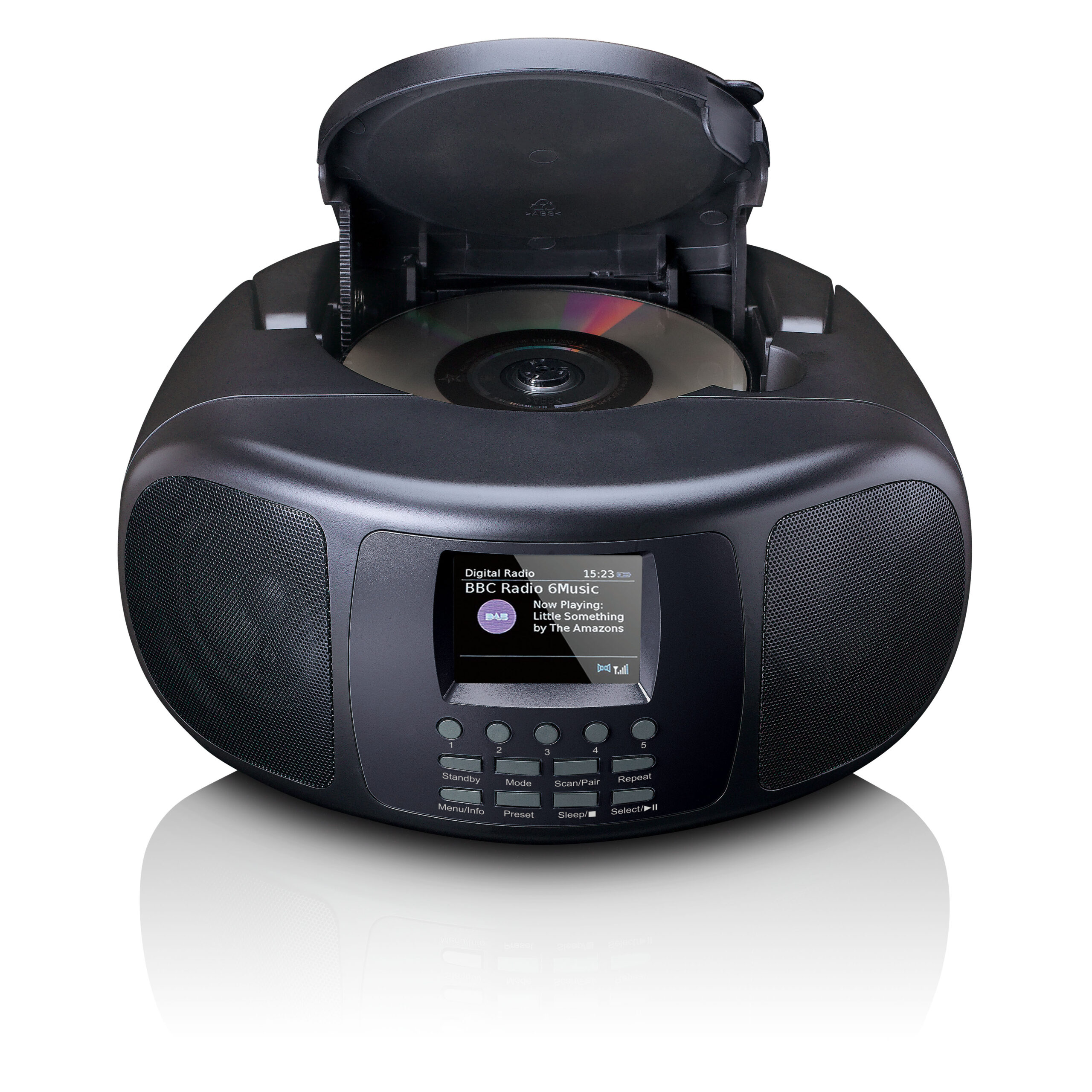 Draagbare internetradio met DAB+/FM, Bluetooth®, CD-speler en groot LCD-kleurenscherm Zwart - Afbeelding 6