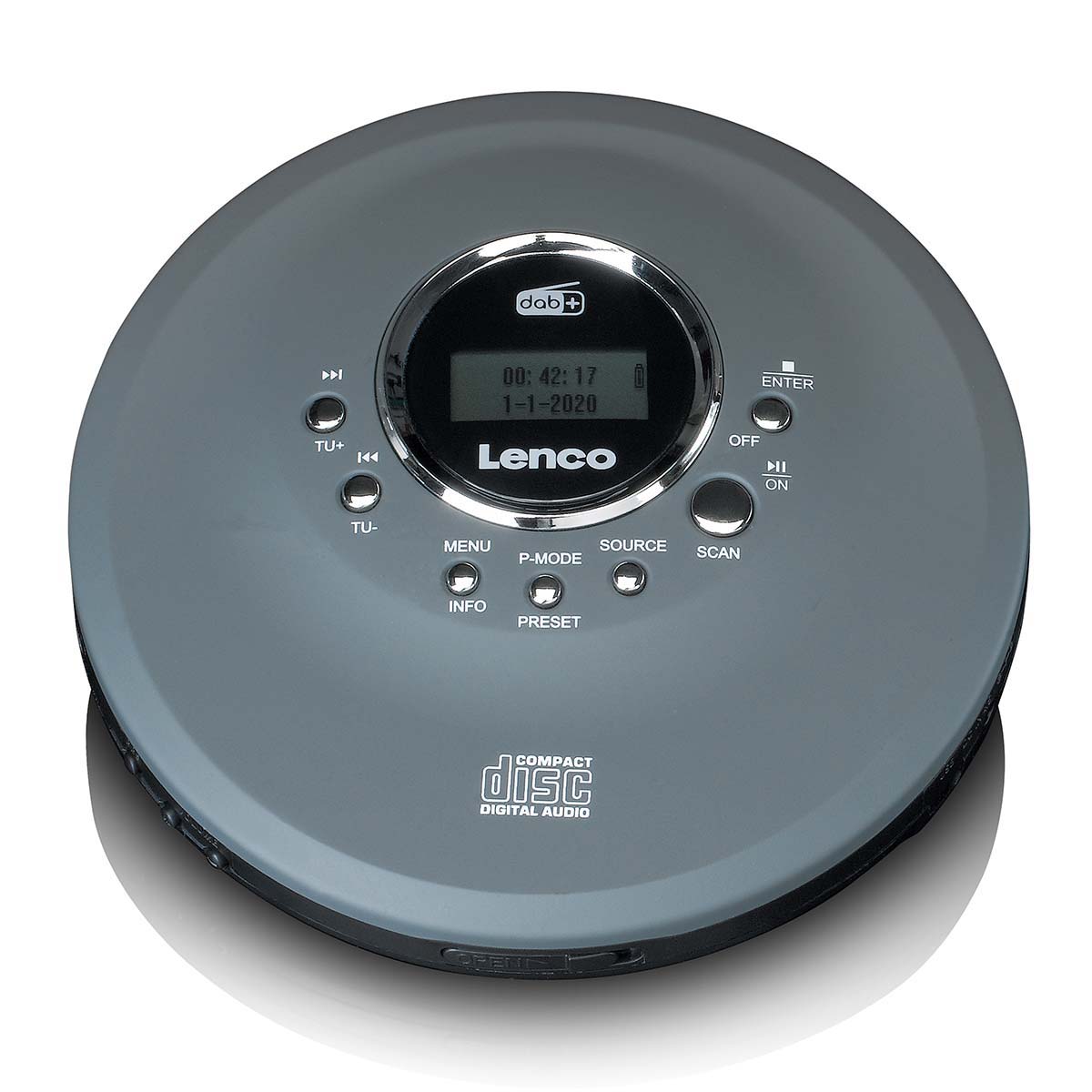 Discman met DAB+ FM-radio oplaadbare batterij Grijs - Afbeelding 2