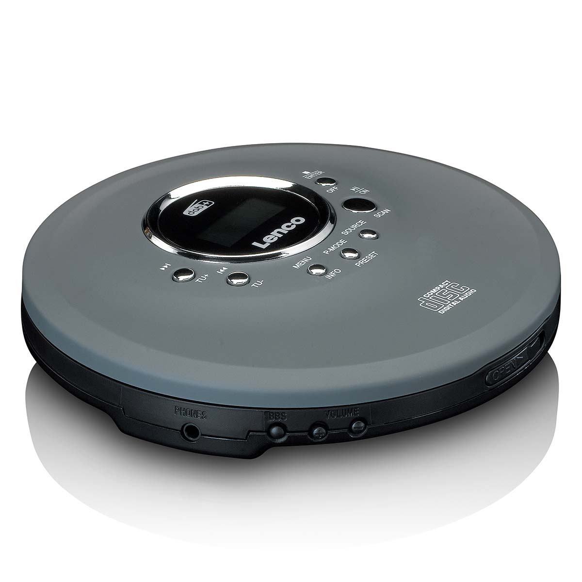Discman met DAB+ FM-radio oplaadbare batterij Grijs - Afbeelding 5