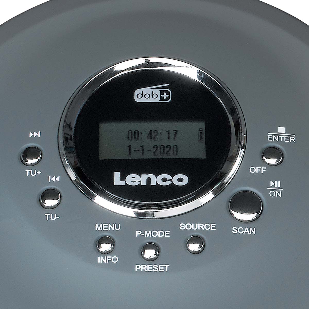 Discman met DAB+ FM-radio oplaadbare batterij Grijs - Afbeelding 6