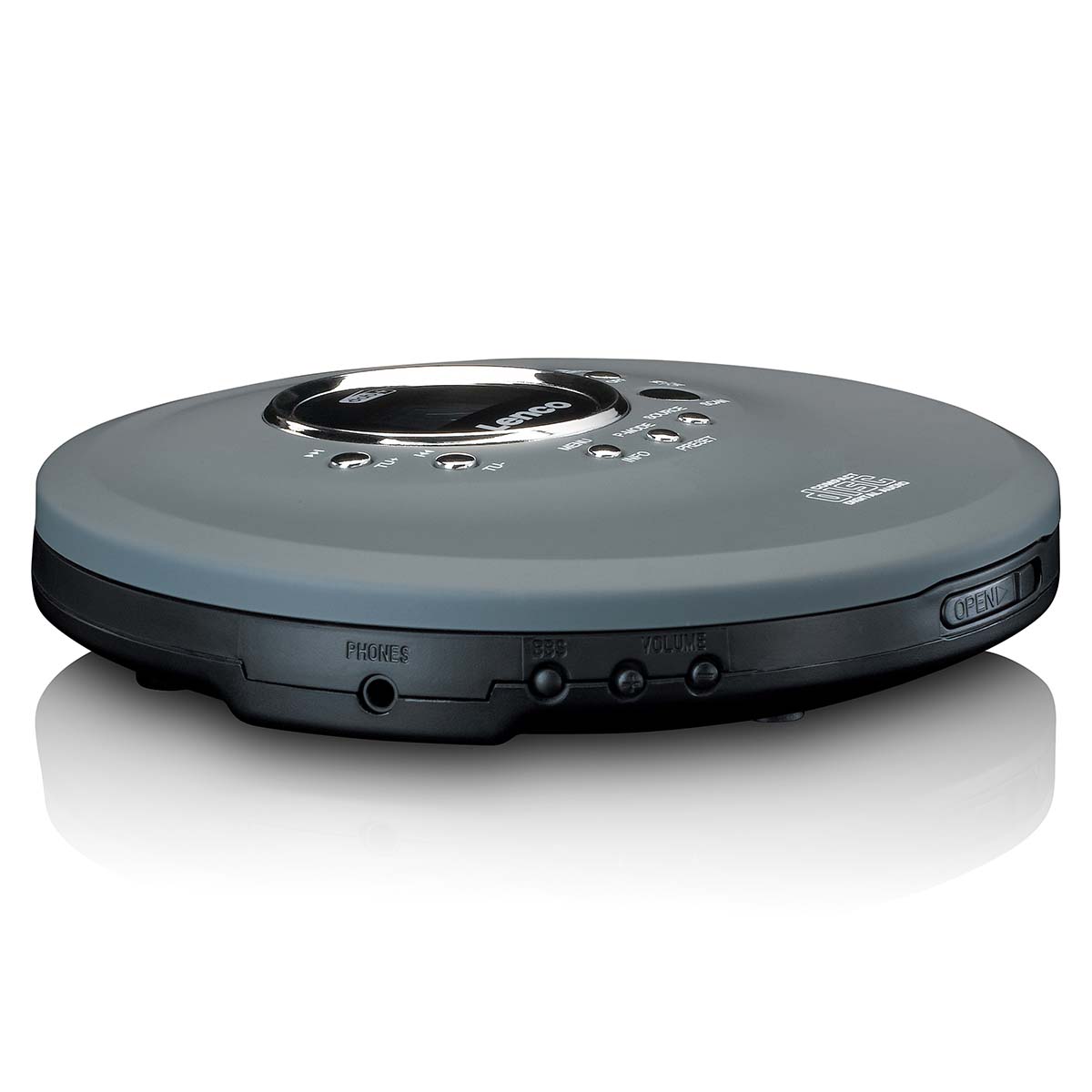 Discman met DAB+ FM-radio oplaadbare batterij Grijs - Afbeelding 8