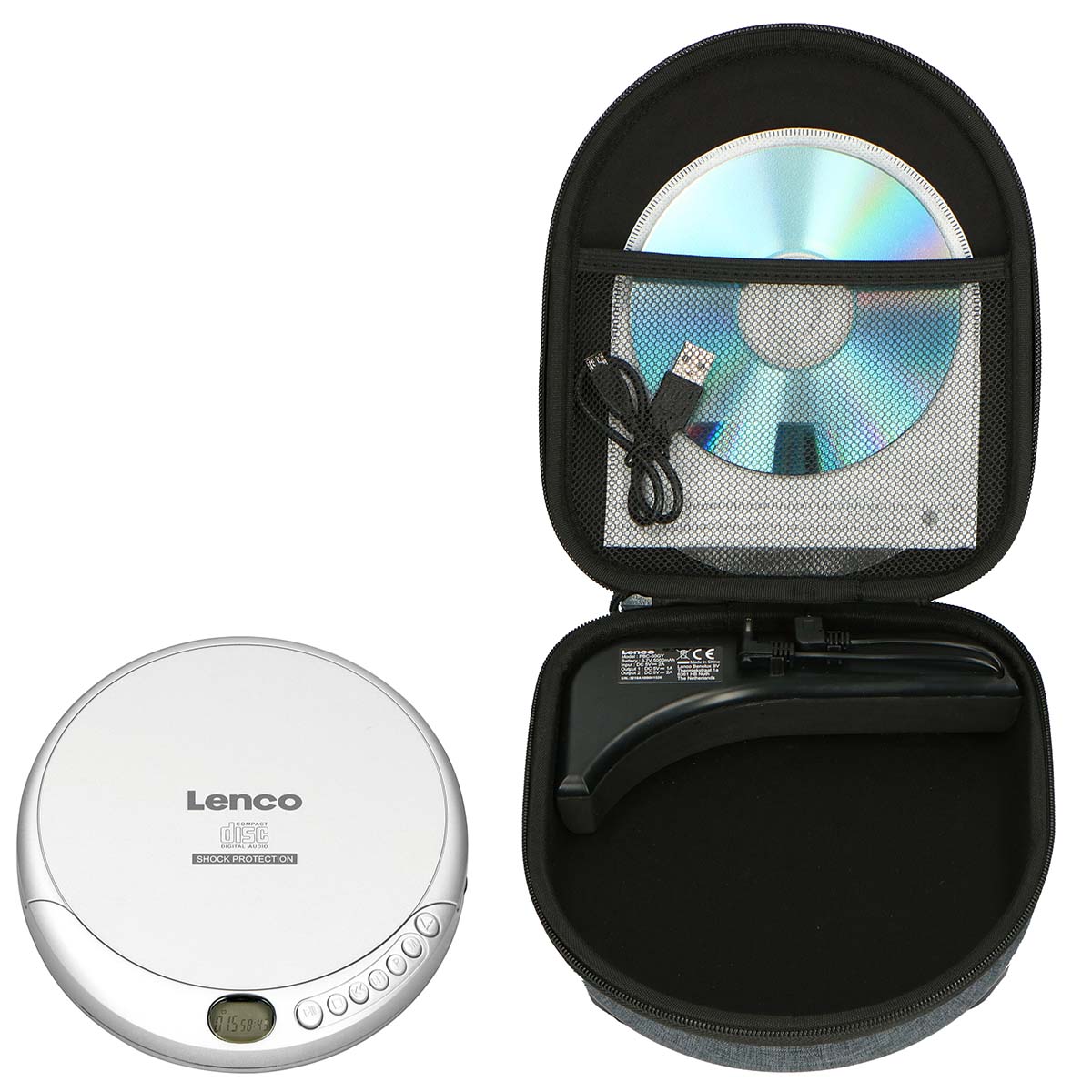 Discman met draagtas/ powerbank (Sealen) - Afbeelding 2
