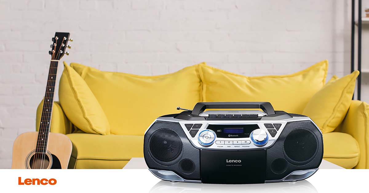 Draagbare Boombox met DAB+/FM-radio, Bluetooth®, CD, cassetterecorder en USB-speler Zilver - Afbeelding 15