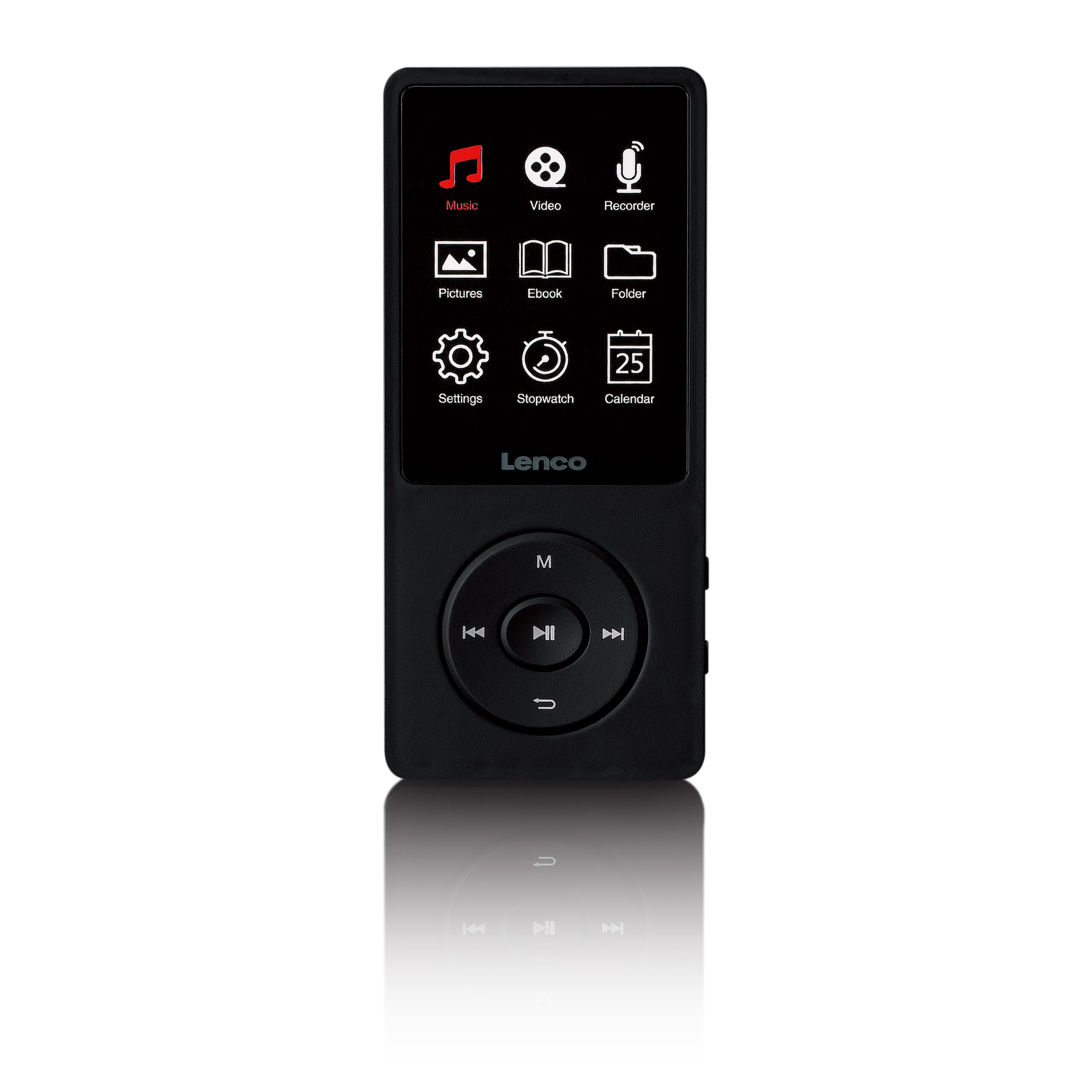 MP3/MP4-speler met 2,4" TFT LCD-scherm en 8 GB intern geheugen Zwart