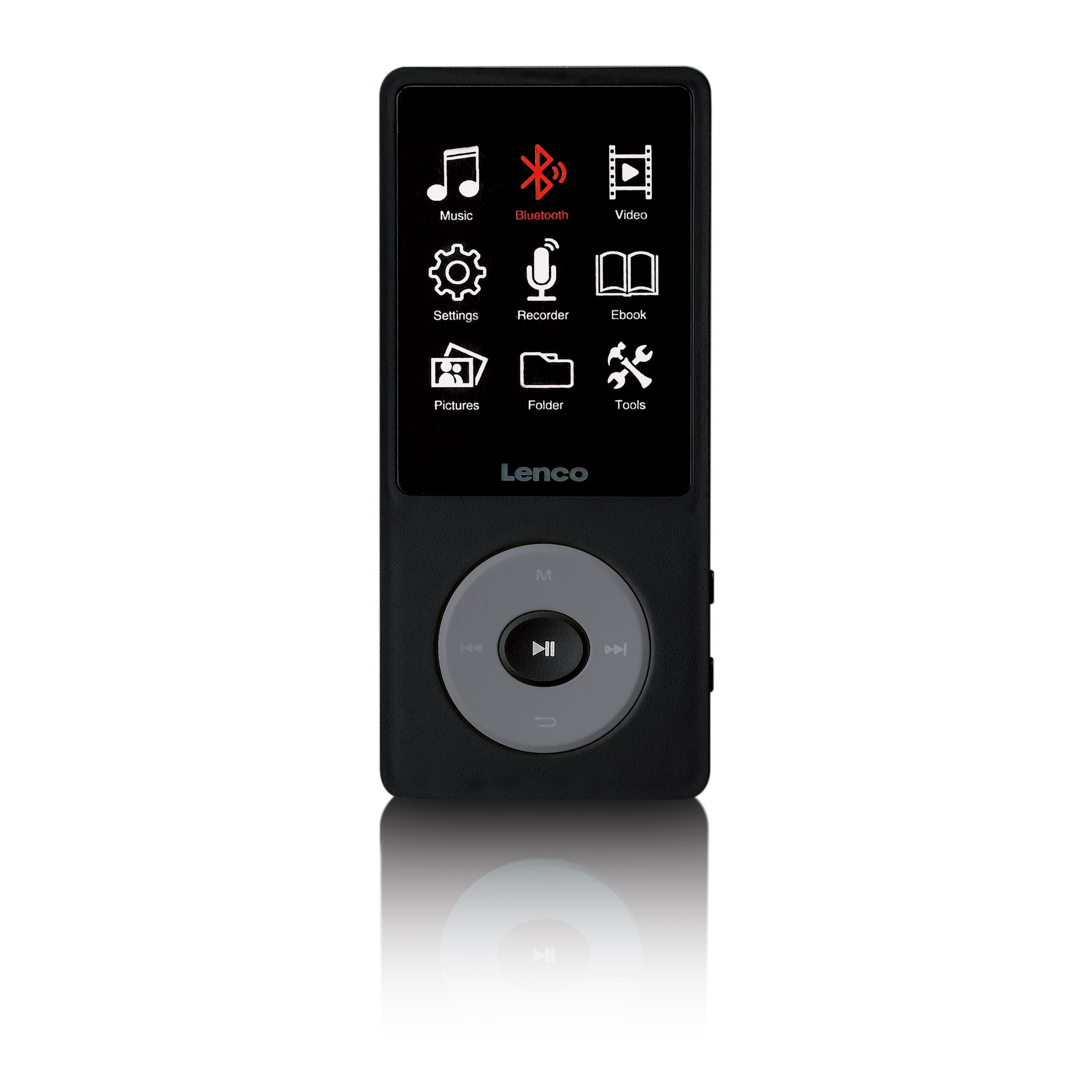 MP3/MP4-speler met Bluetooth® en 8 GB intern geheugen Zwart