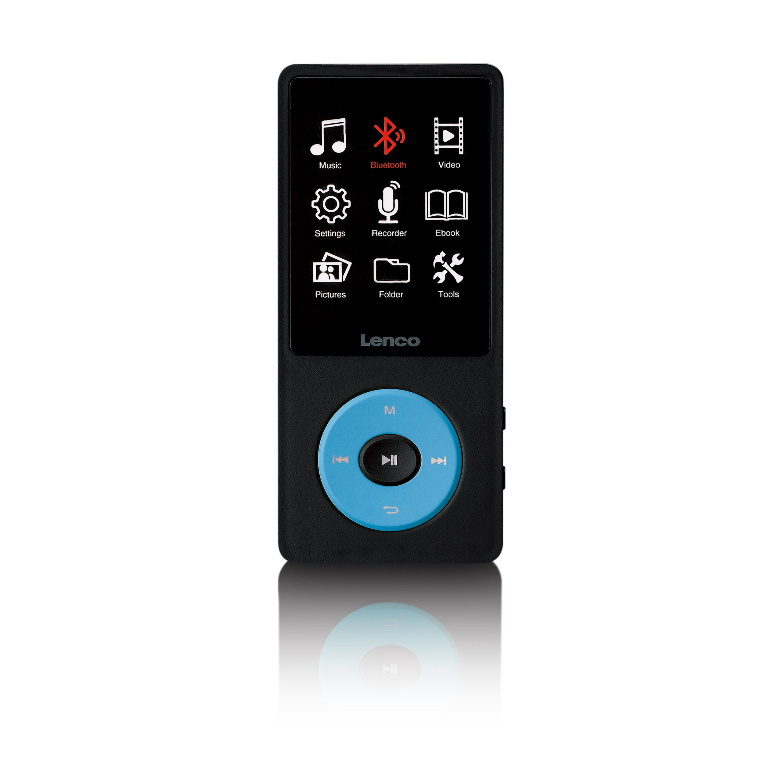 MP3/MP4-speler met Bluetooth® en 8 GB intern geheugen Blauw