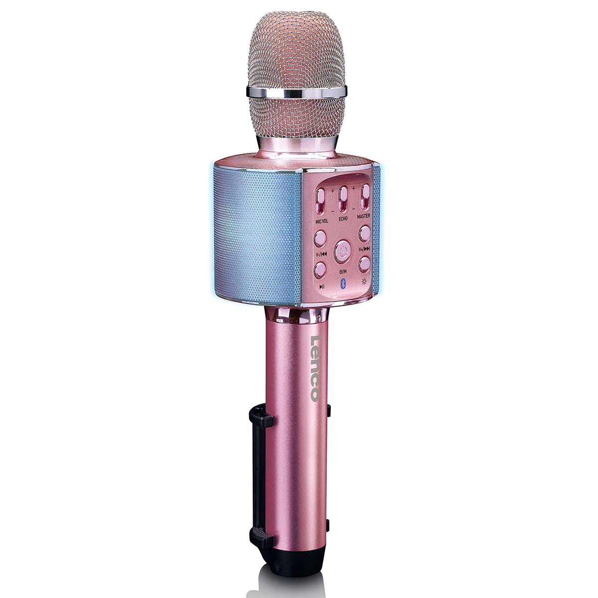 Bluetooth® karaokemicrofoon met luidspreker & verlichting Roze - Afbeelding 4